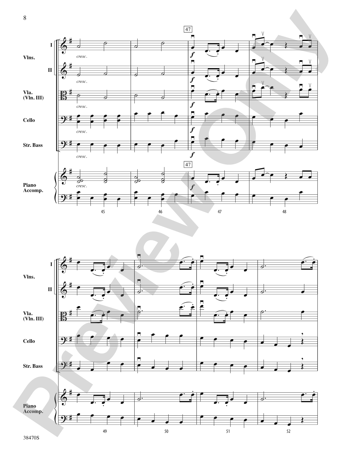 March from Symphony No. 6: String Orchestra Conductor Score & Parts