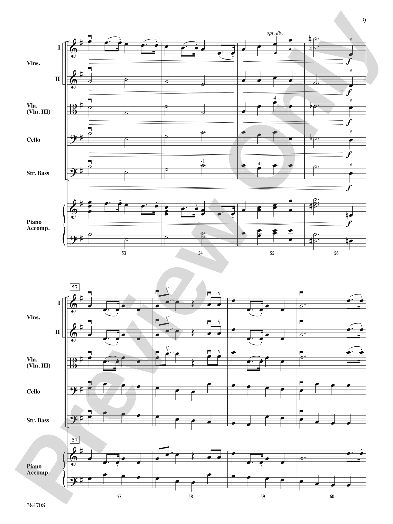 March from Symphony No. 6: String Orchestra Conductor Score & Parts