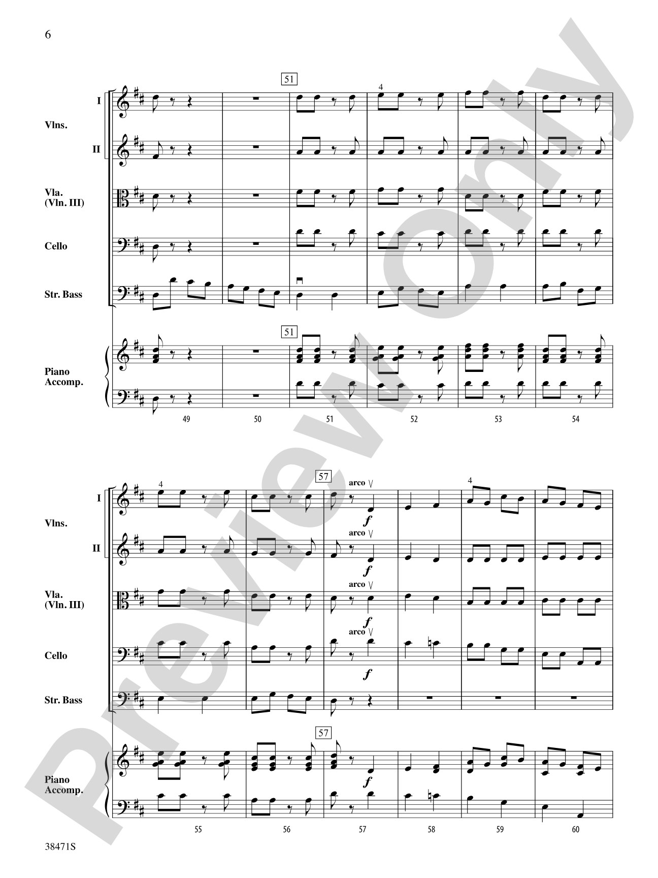 Can Can Basses: String Orchestra Conductor Score & Parts