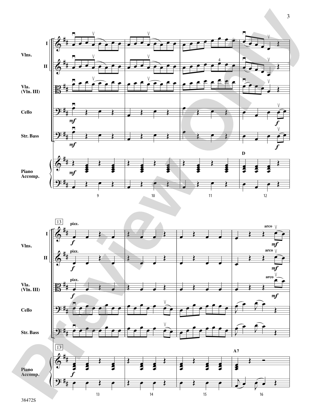 Ragtime Annie: String Orchestra Conductor Score & Parts