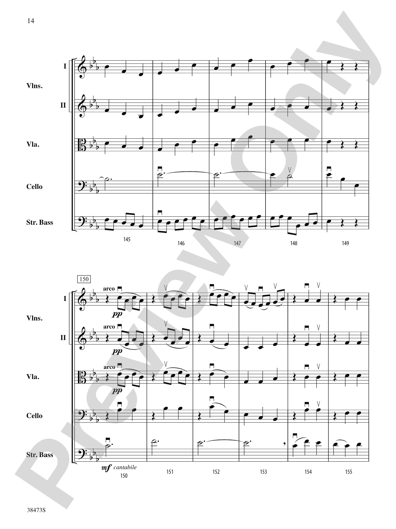 Lonestar Variations: String Orchestra Conductor Score & Parts