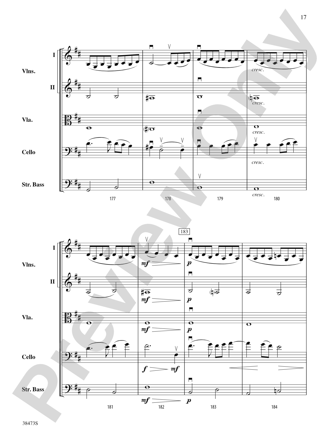 Lonestar Variations: String Orchestra Conductor Score & Parts