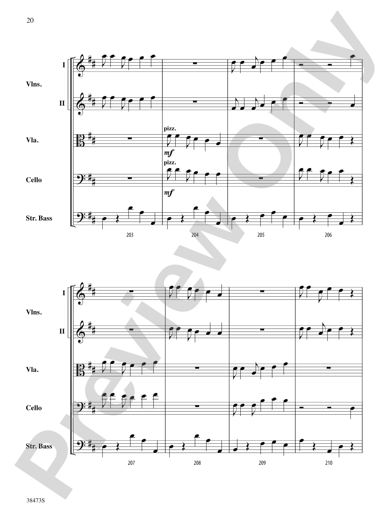 Lonestar Variations: String Orchestra Conductor Score & Parts
