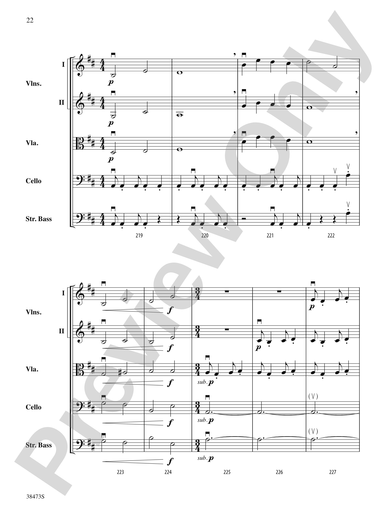 Lonestar Variations: String Orchestra Conductor Score & Parts