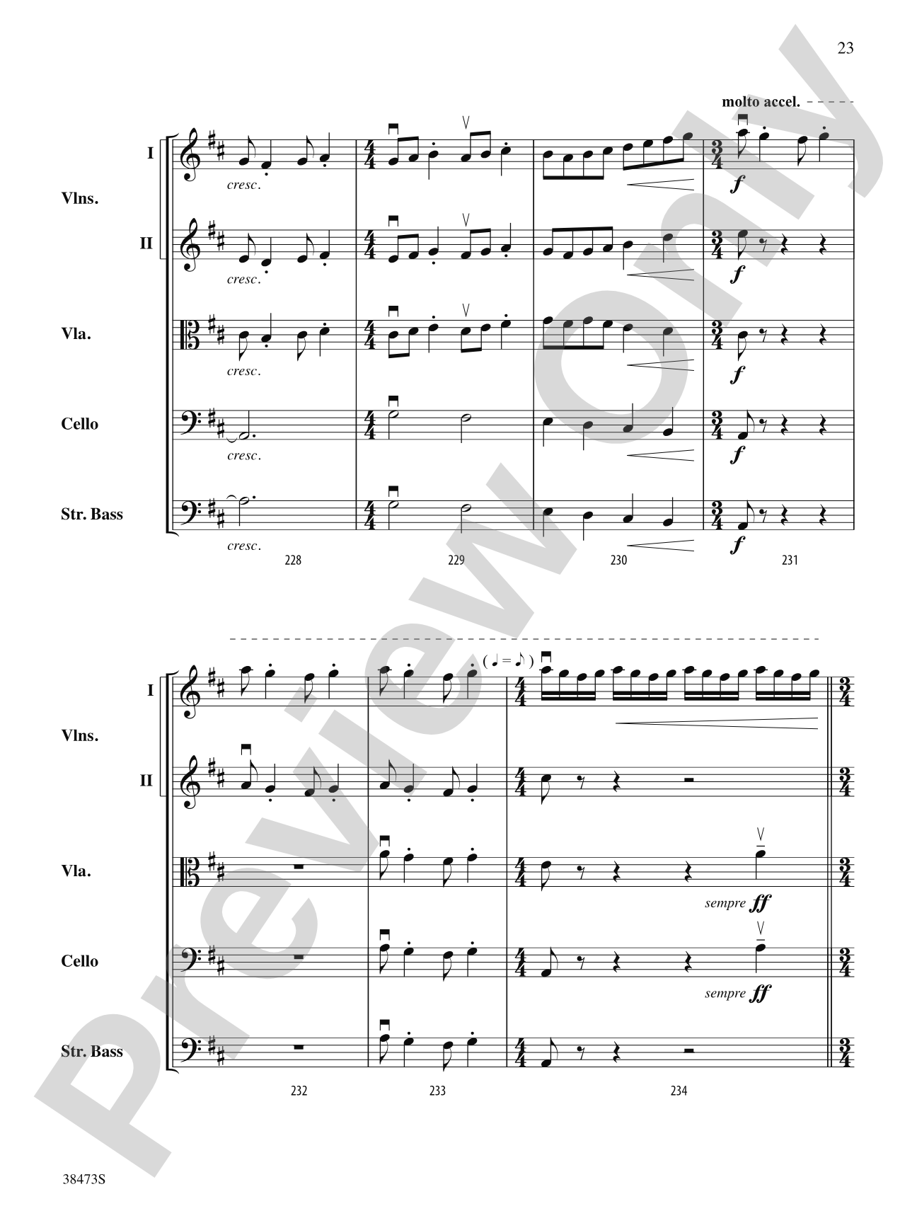 Lonestar Variations: String Orchestra Conductor Score & Parts