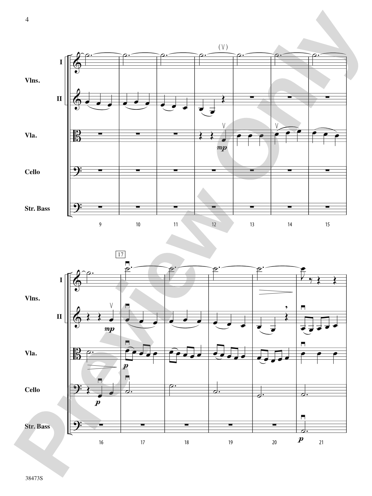 Lonestar Variations: String Orchestra Conductor Score & Parts