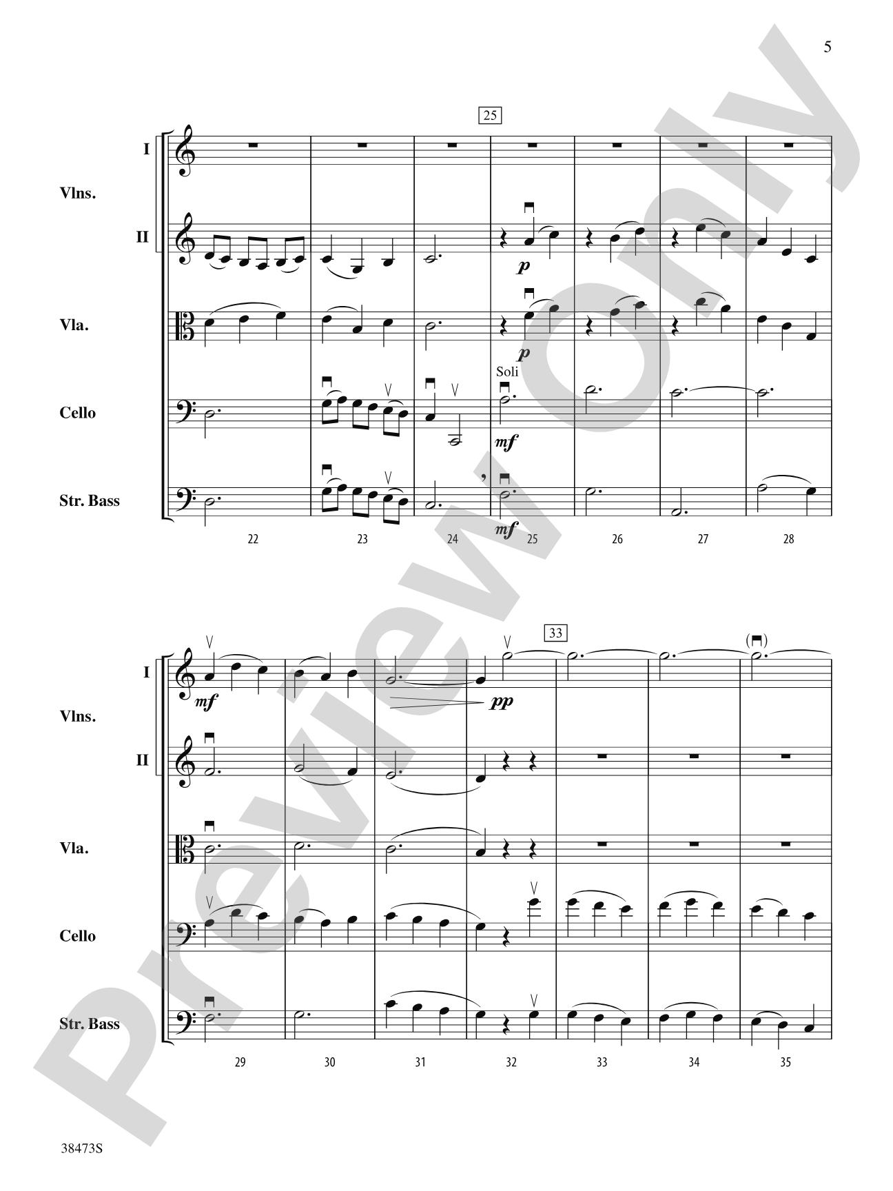 Lonestar Variations: String Orchestra Conductor Score & Parts