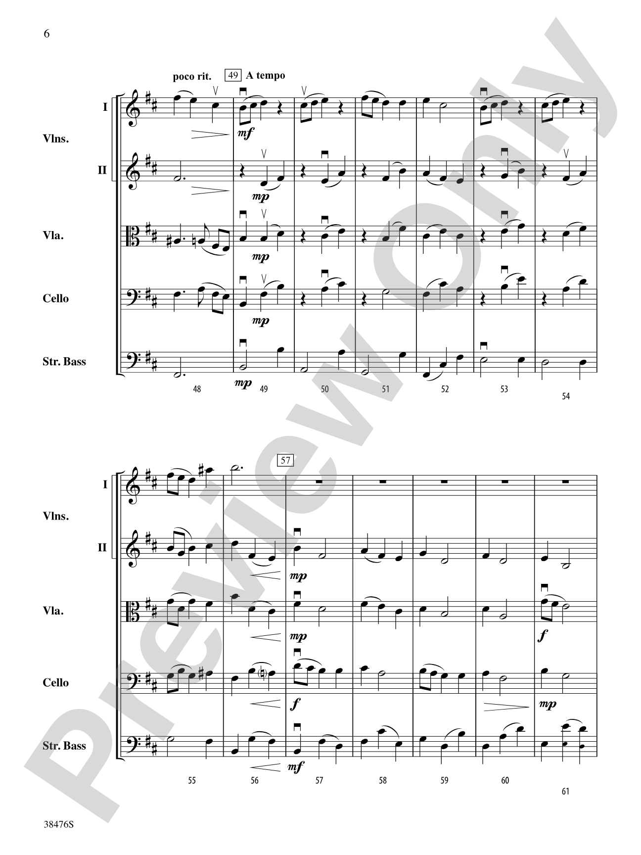 Jeunesse: String Orchestra Conductor Score & Parts