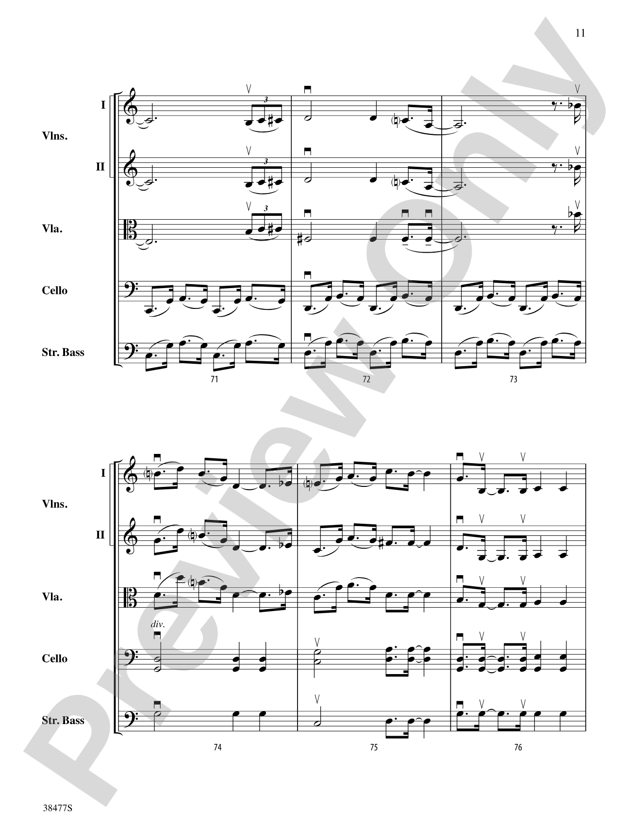 Western Skies: String Orchestra Conductor Score & Parts