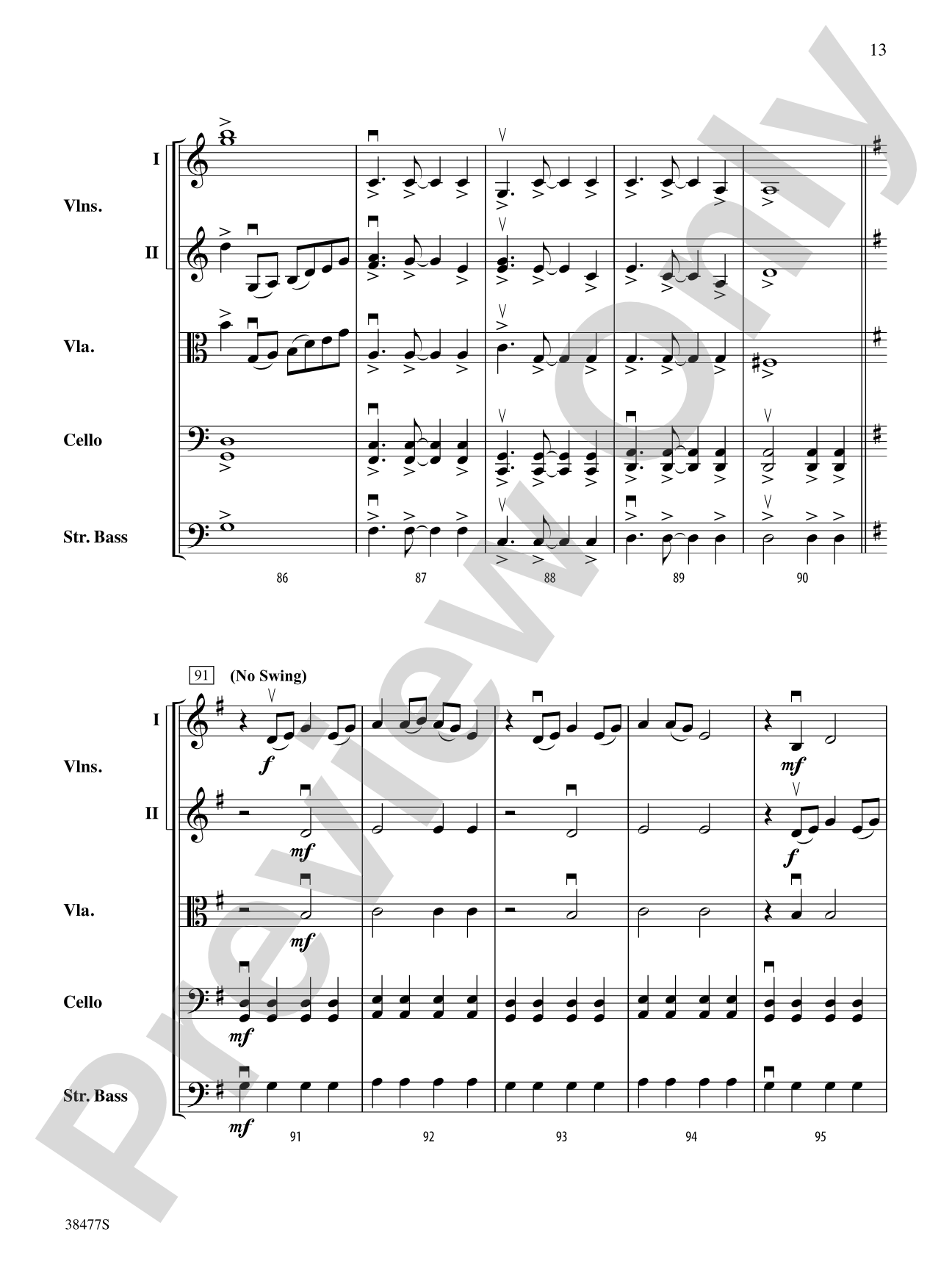 Western Skies: String Orchestra Conductor Score & Parts
