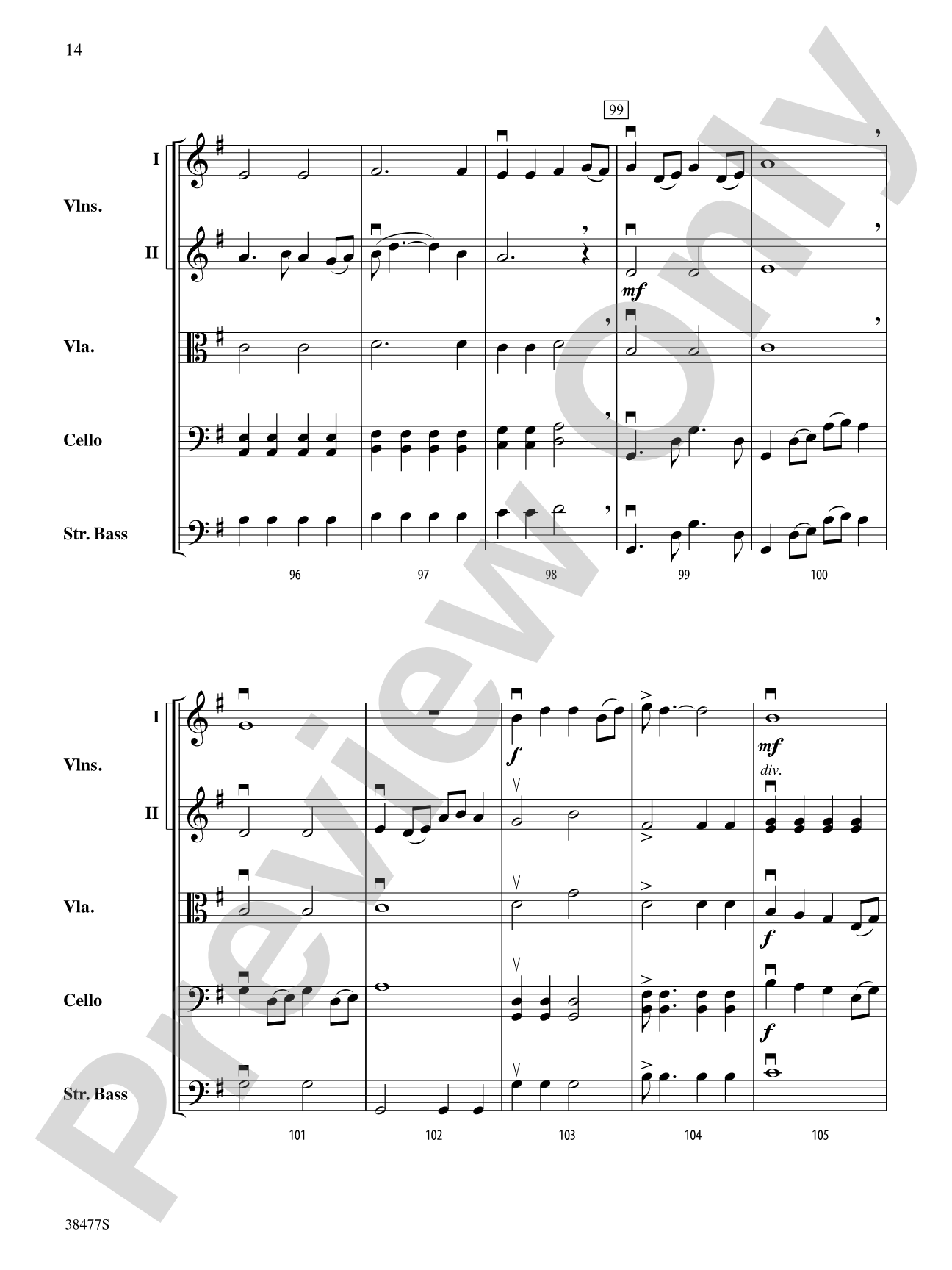 Western Skies: String Orchestra Conductor Score & Parts