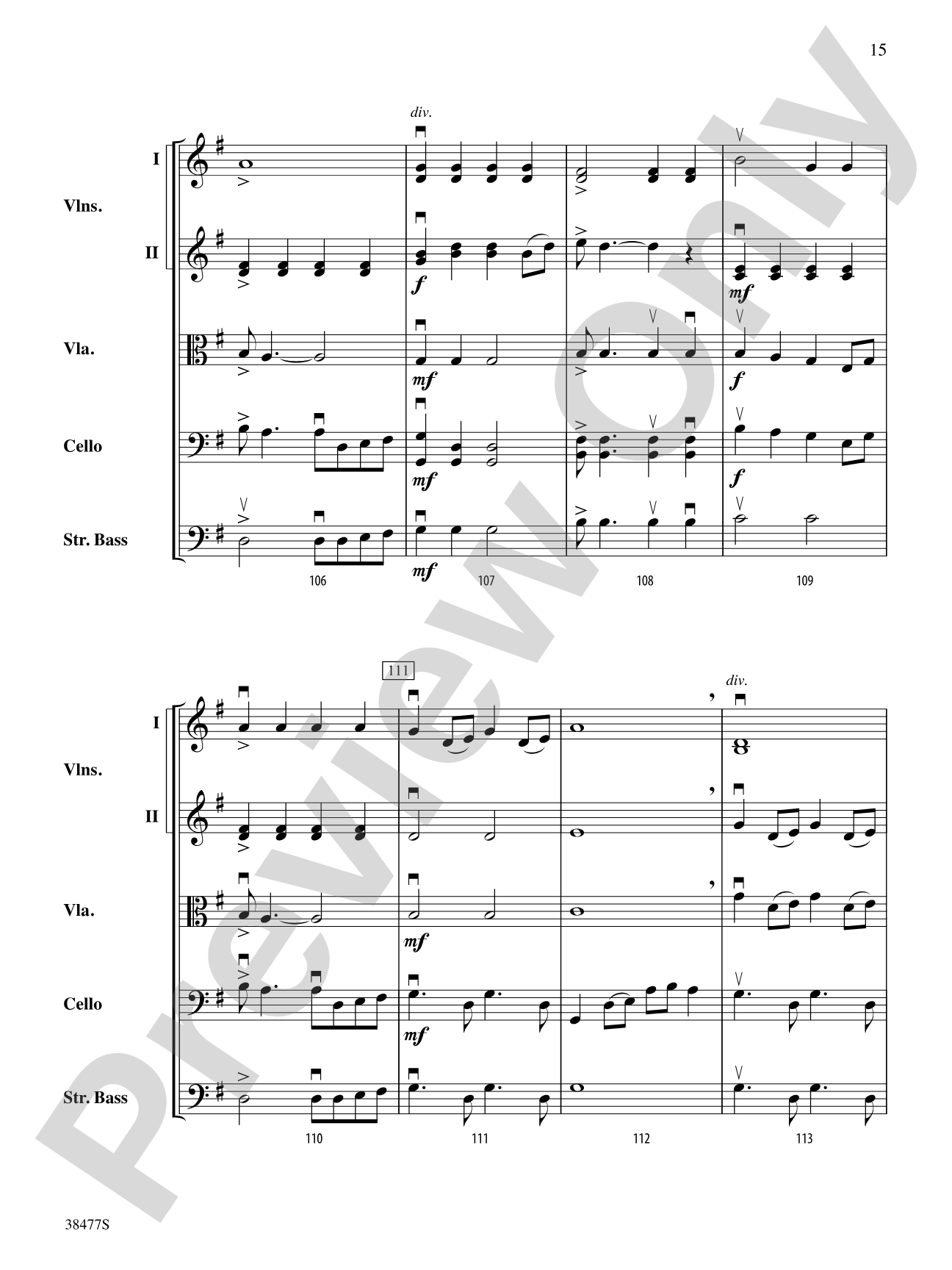 Western Skies: String Orchestra Conductor Score & Parts