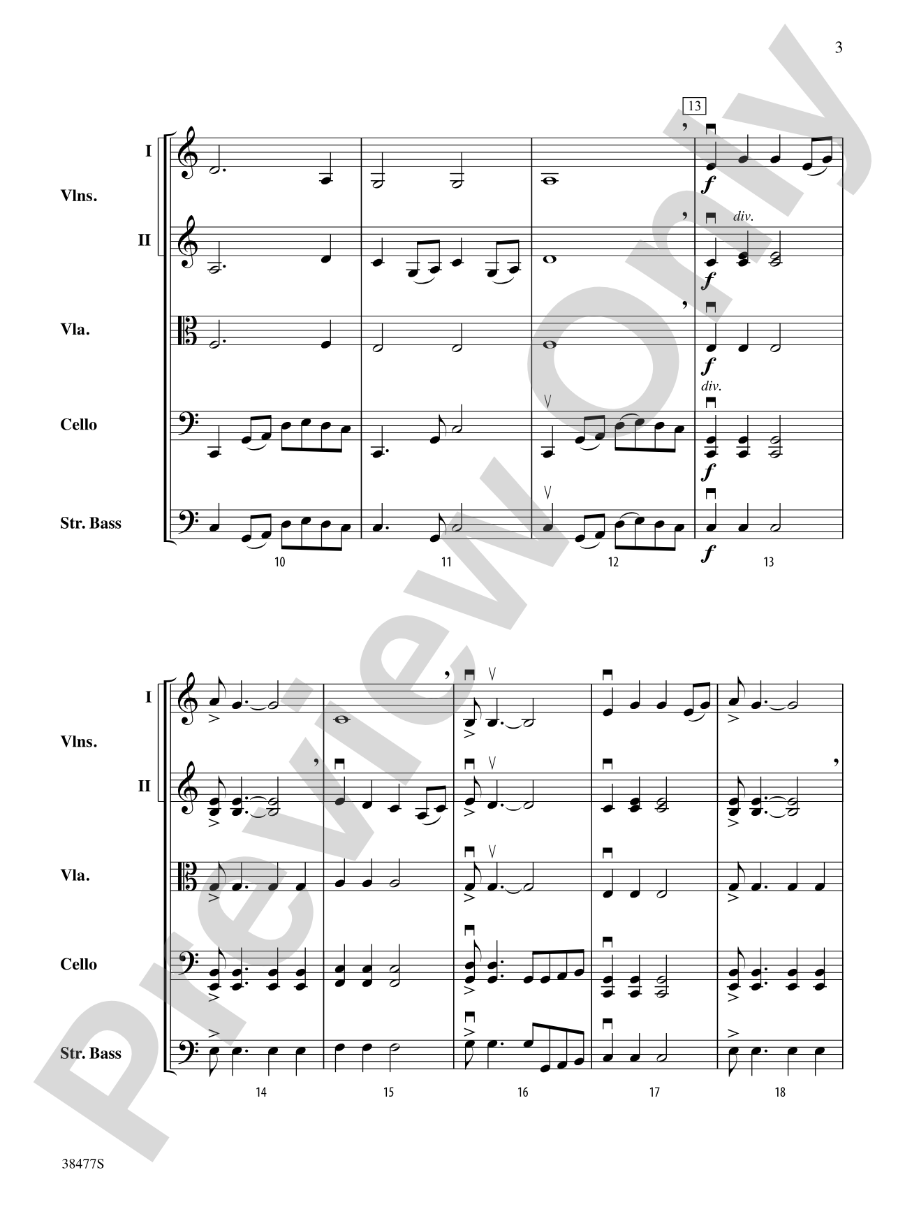 Western Skies: String Orchestra Conductor Score & Parts