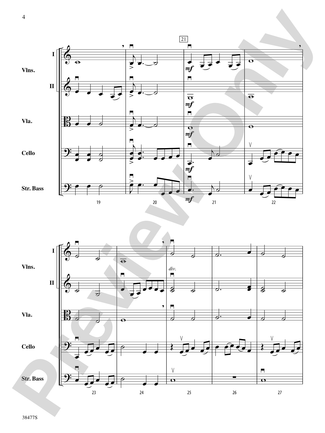 Western Skies: String Orchestra Conductor Score & Parts