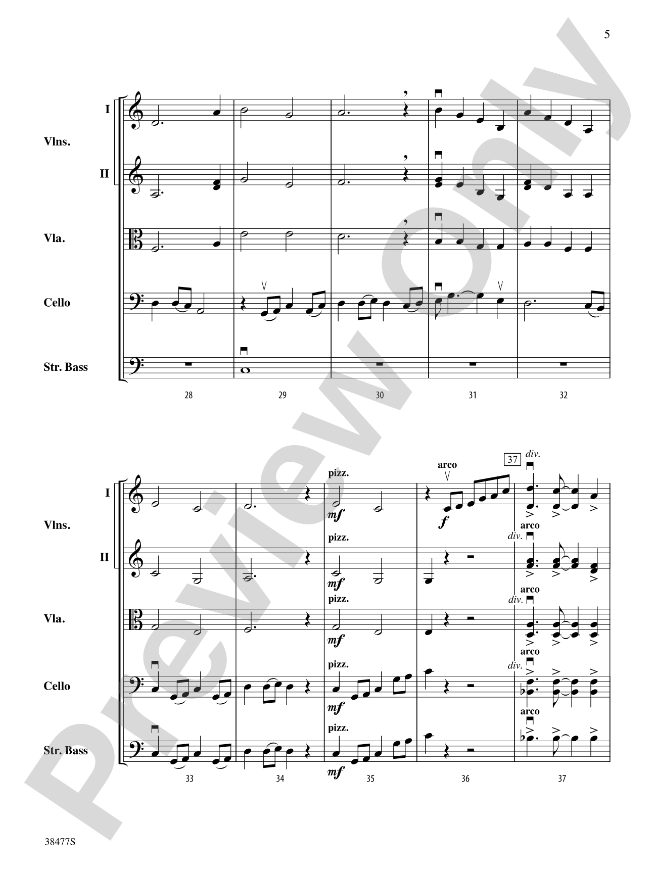 Western Skies: String Orchestra Conductor Score & Parts