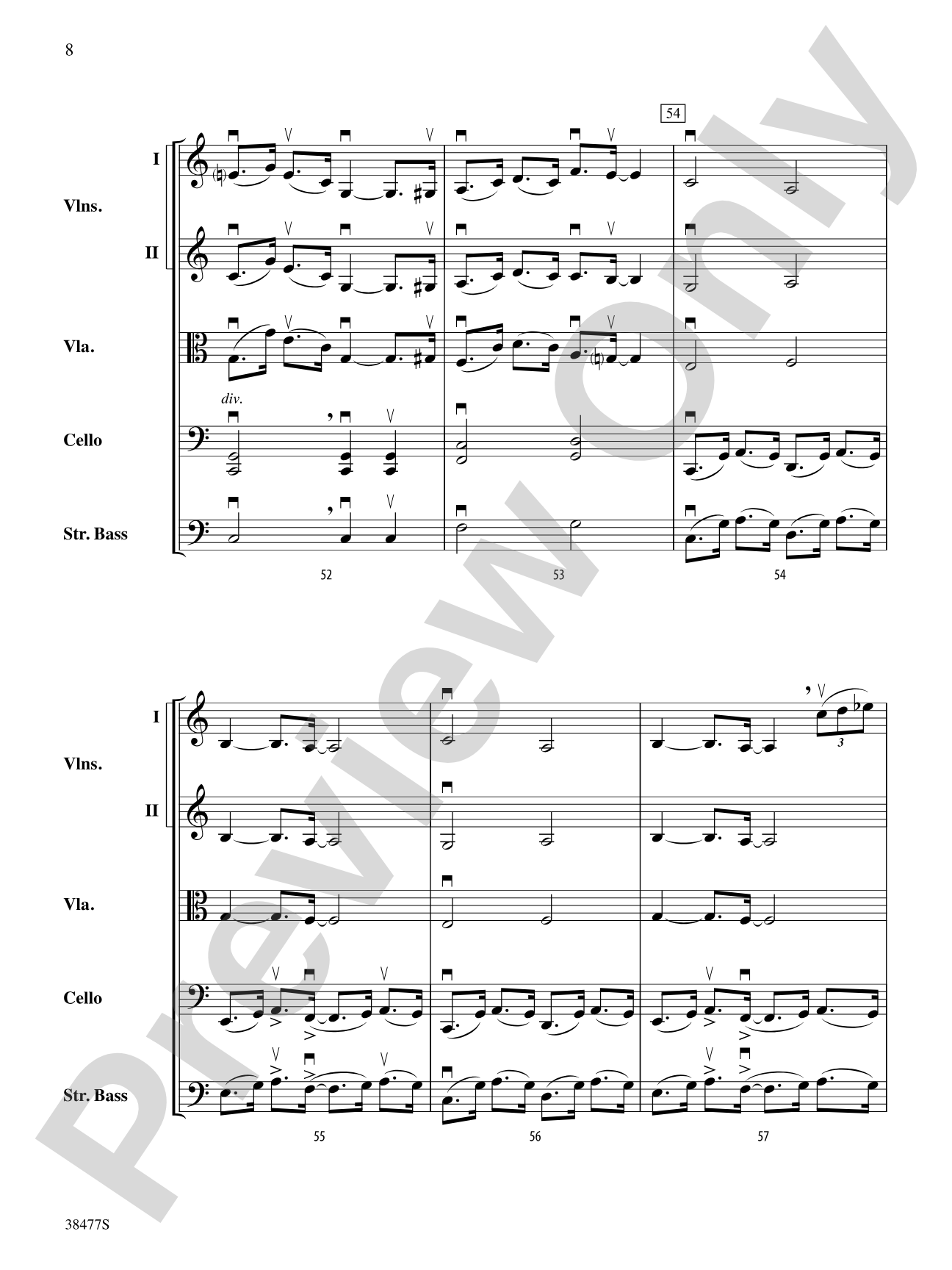 Western Skies: String Orchestra Conductor Score & Parts