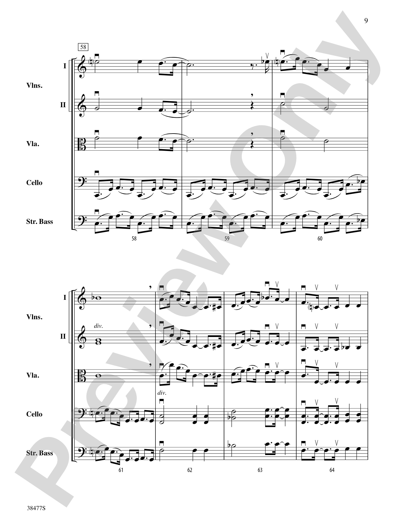 Western Skies: String Orchestra Conductor Score & Parts