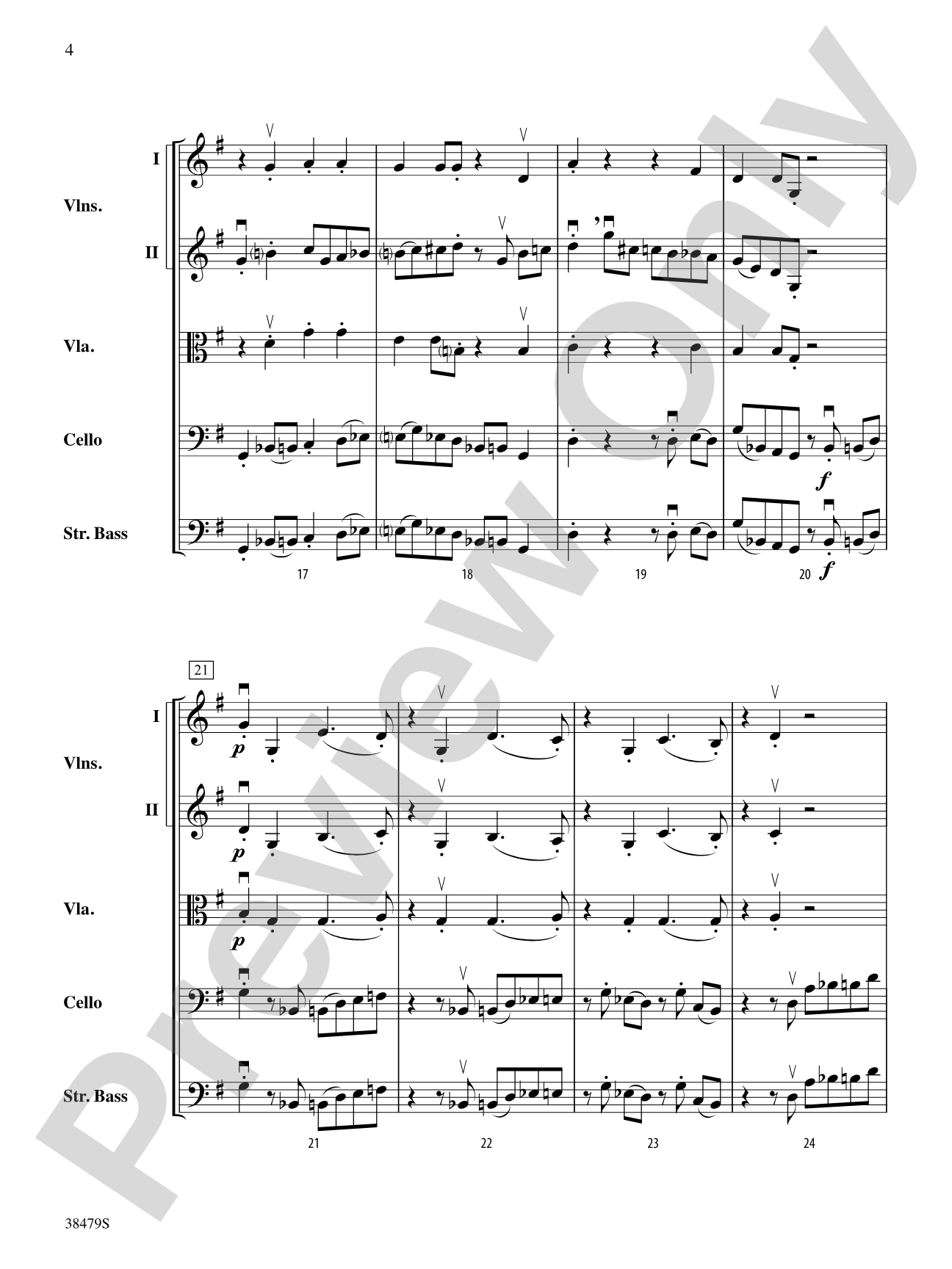Beale Street Strut: String Orchestra Conductor Score & Parts