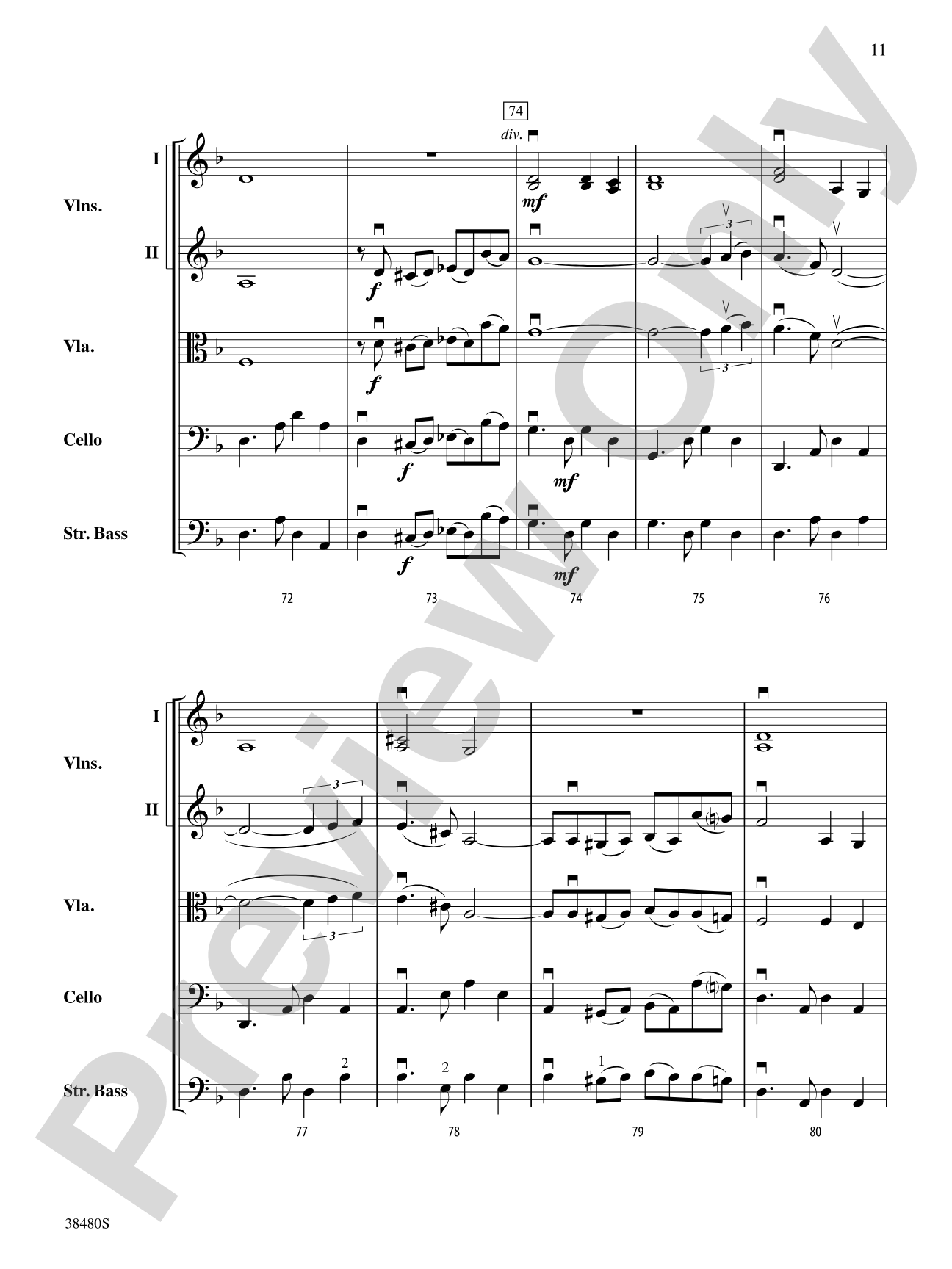 Tango Mysterioso: String Orchestra Conductor Score & Parts