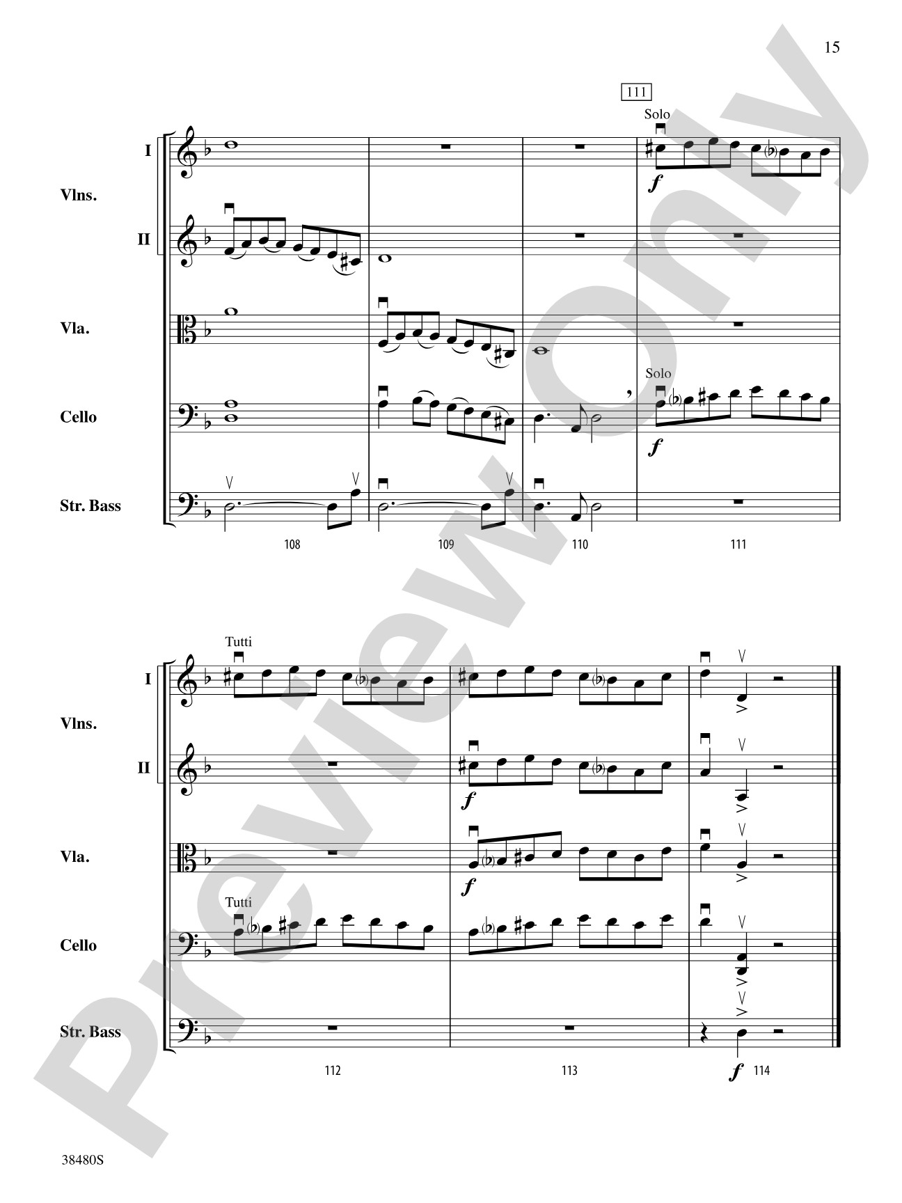 Tango Mysterioso: String Orchestra Conductor Score & Parts