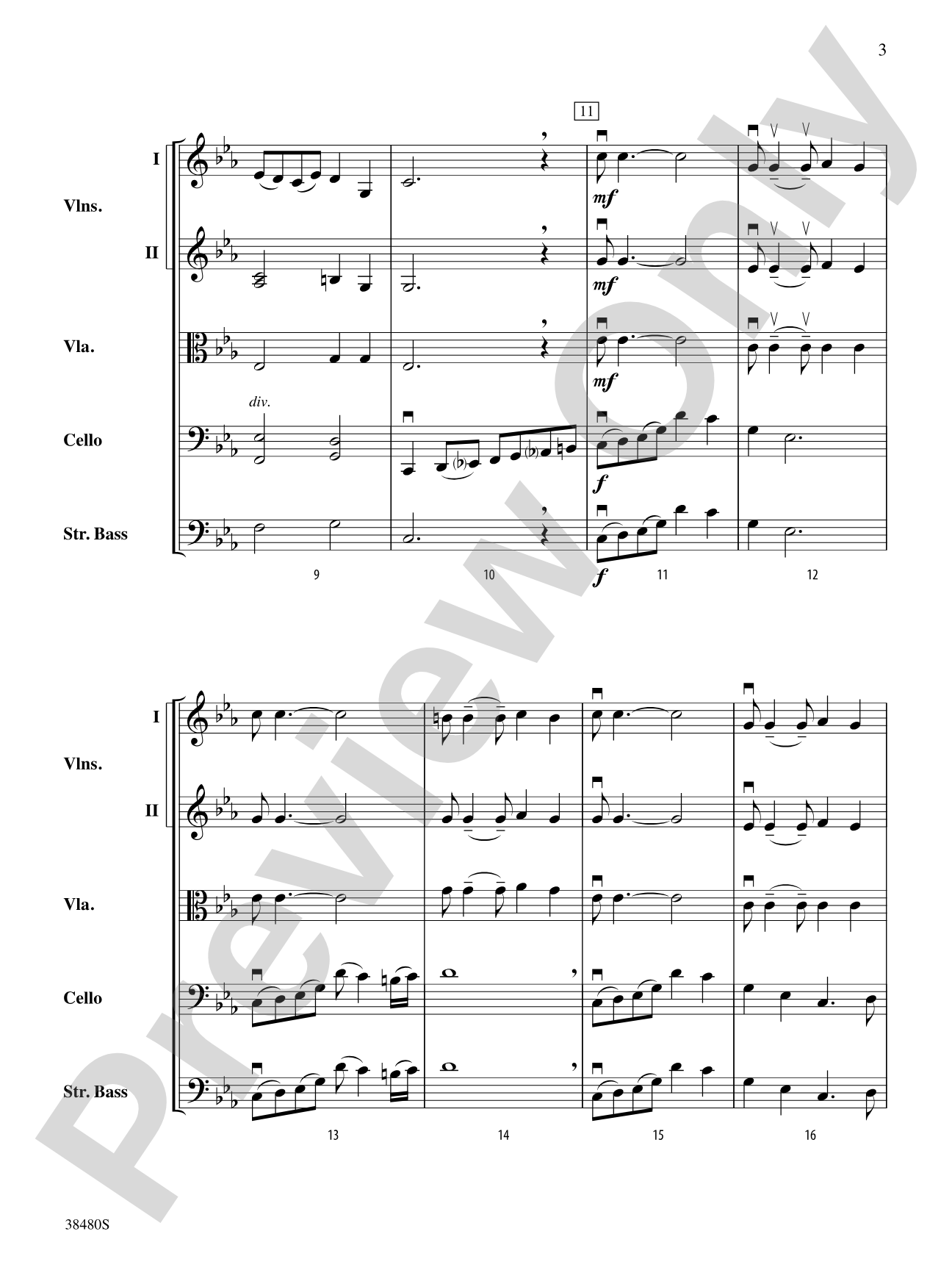 Tango Mysterioso: String Orchestra Conductor Score & Parts
