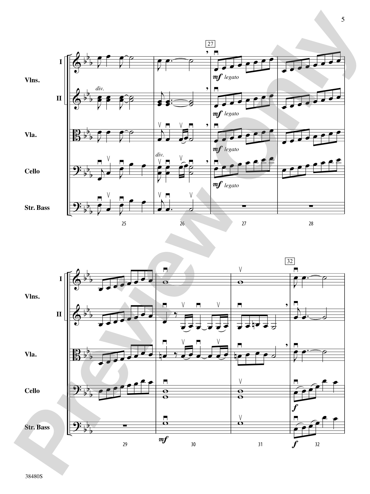 Tango Mysterioso: String Orchestra Conductor Score & Parts