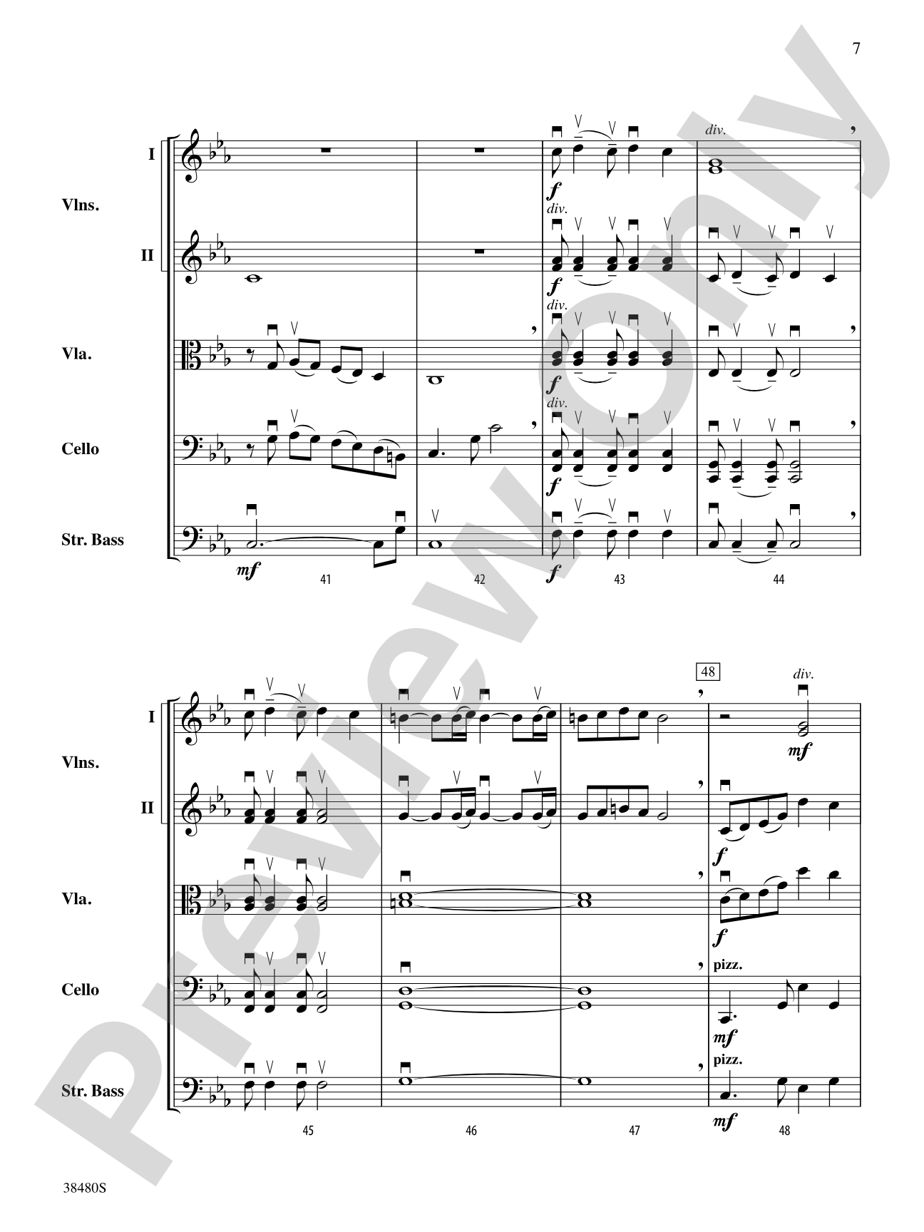 Tango Mysterioso: String Orchestra Conductor Score & Parts