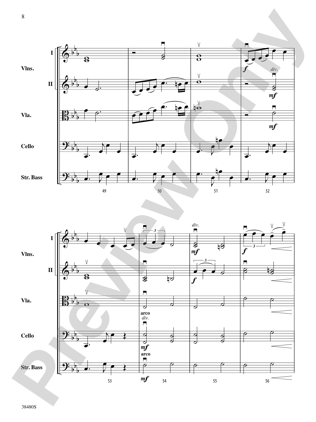 Tango Mysterioso: String Orchestra Conductor Score & Parts
