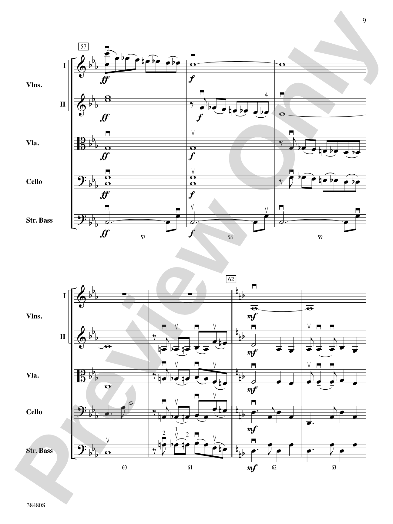 Tango Mysterioso: String Orchestra Conductor Score & Parts