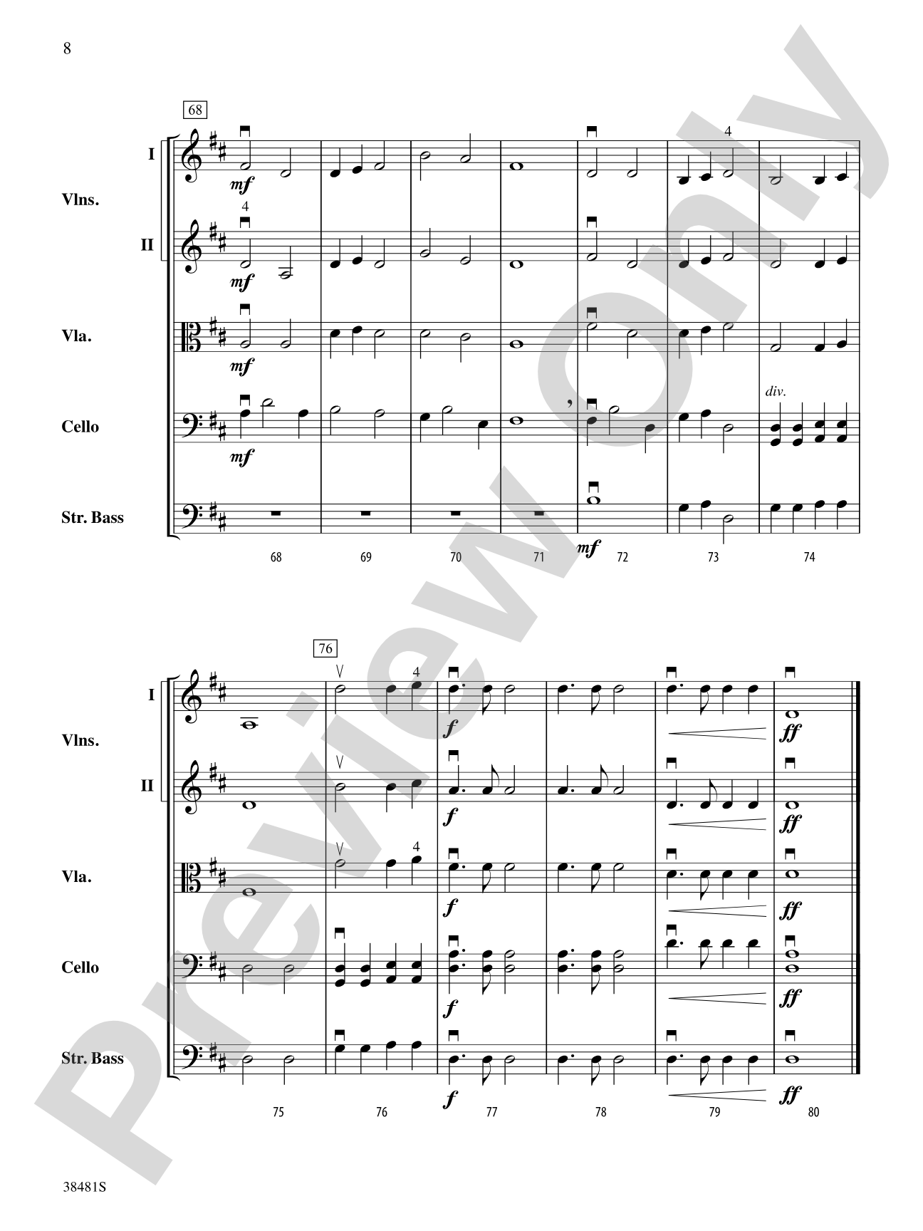 Changing of the Guards: String Orchestra Conductor Score & Parts
