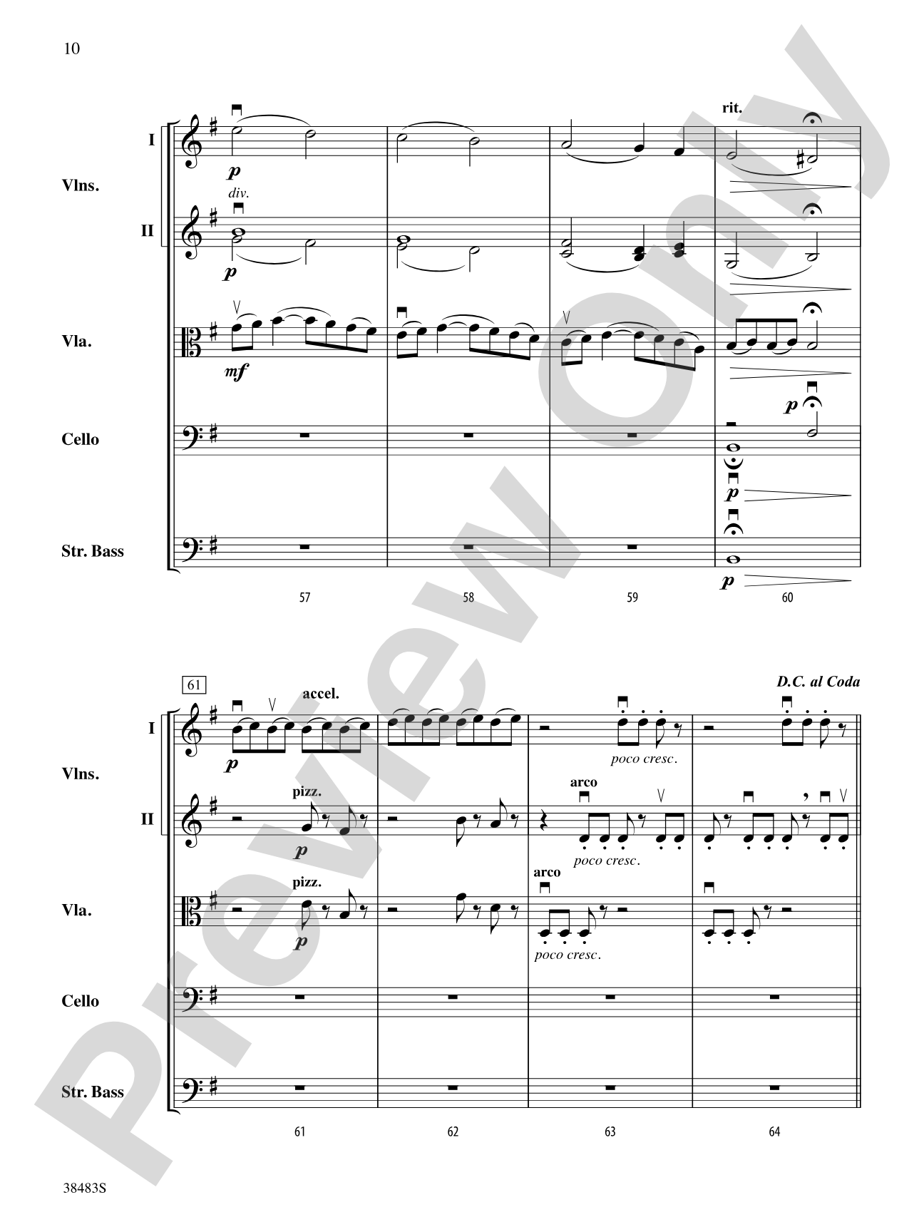 Sprites: String Orchestra Conductor Score & Parts