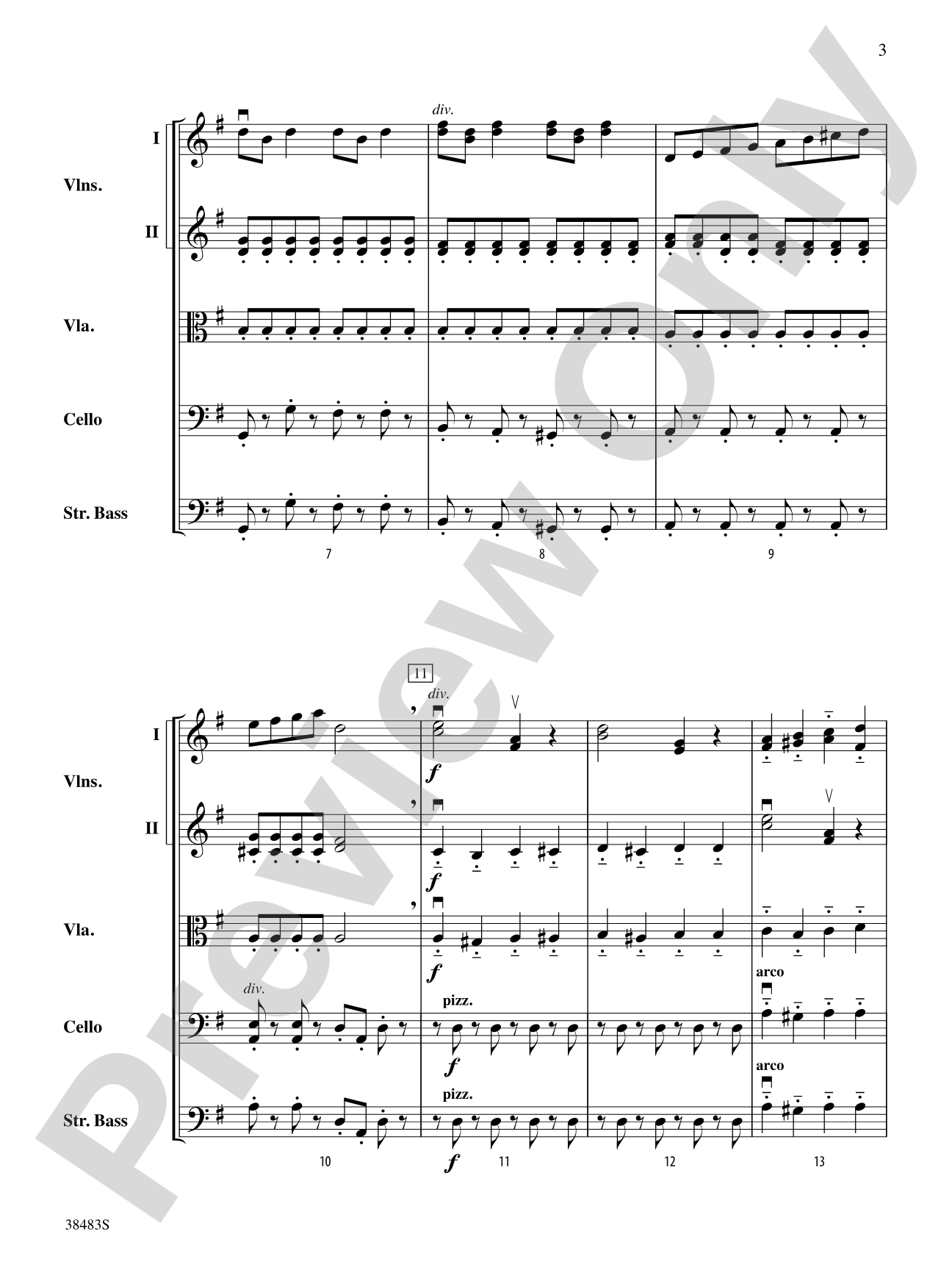 Sprites: String Orchestra Conductor Score & Parts