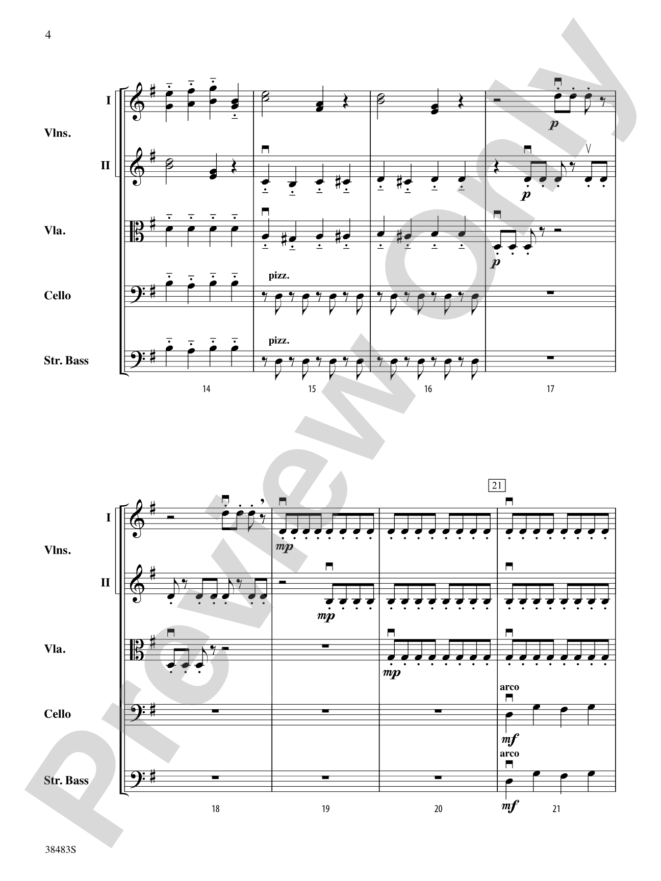 Sprites: String Orchestra Conductor Score & Parts