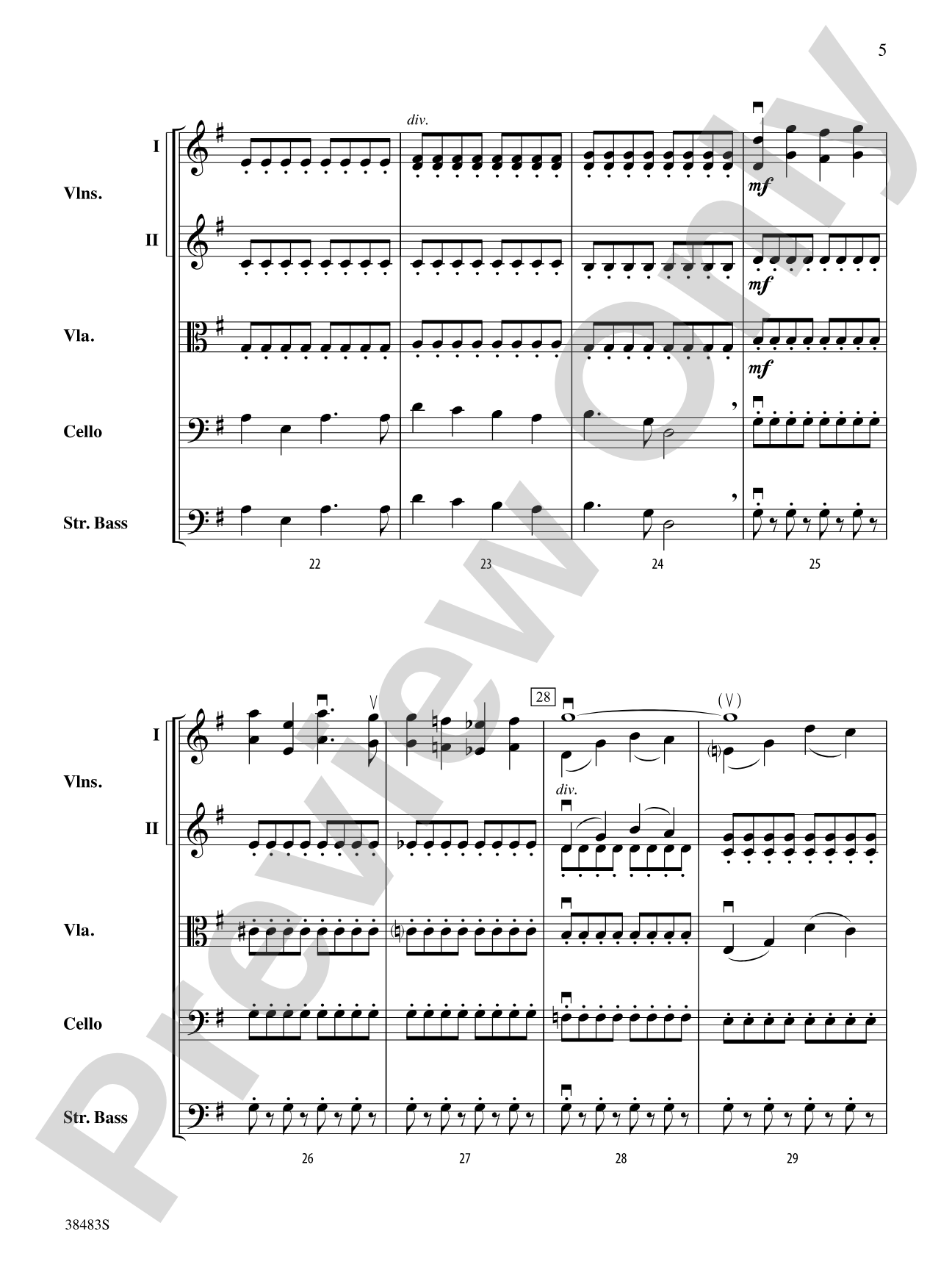 Sprites: String Orchestra Conductor Score & Parts