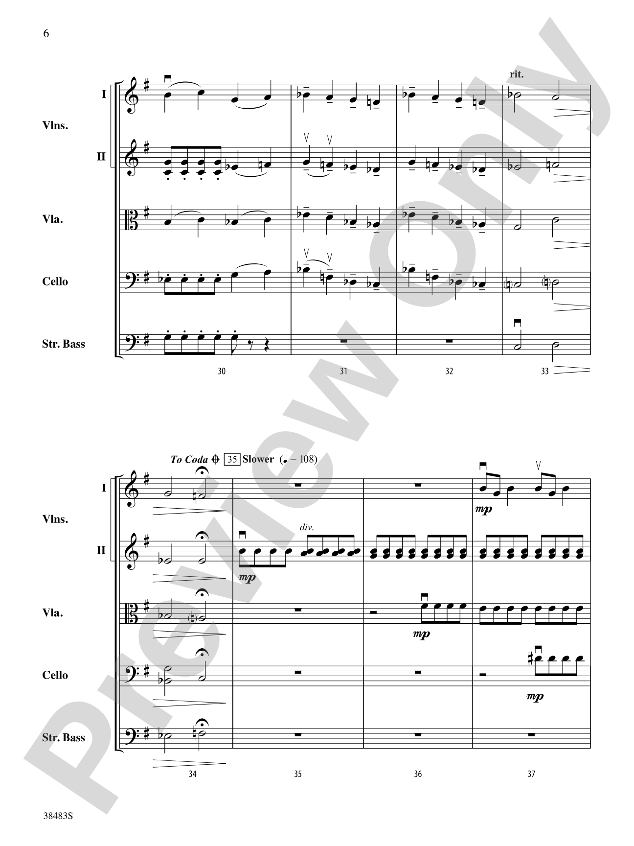 Sprites: String Orchestra Conductor Score & Parts