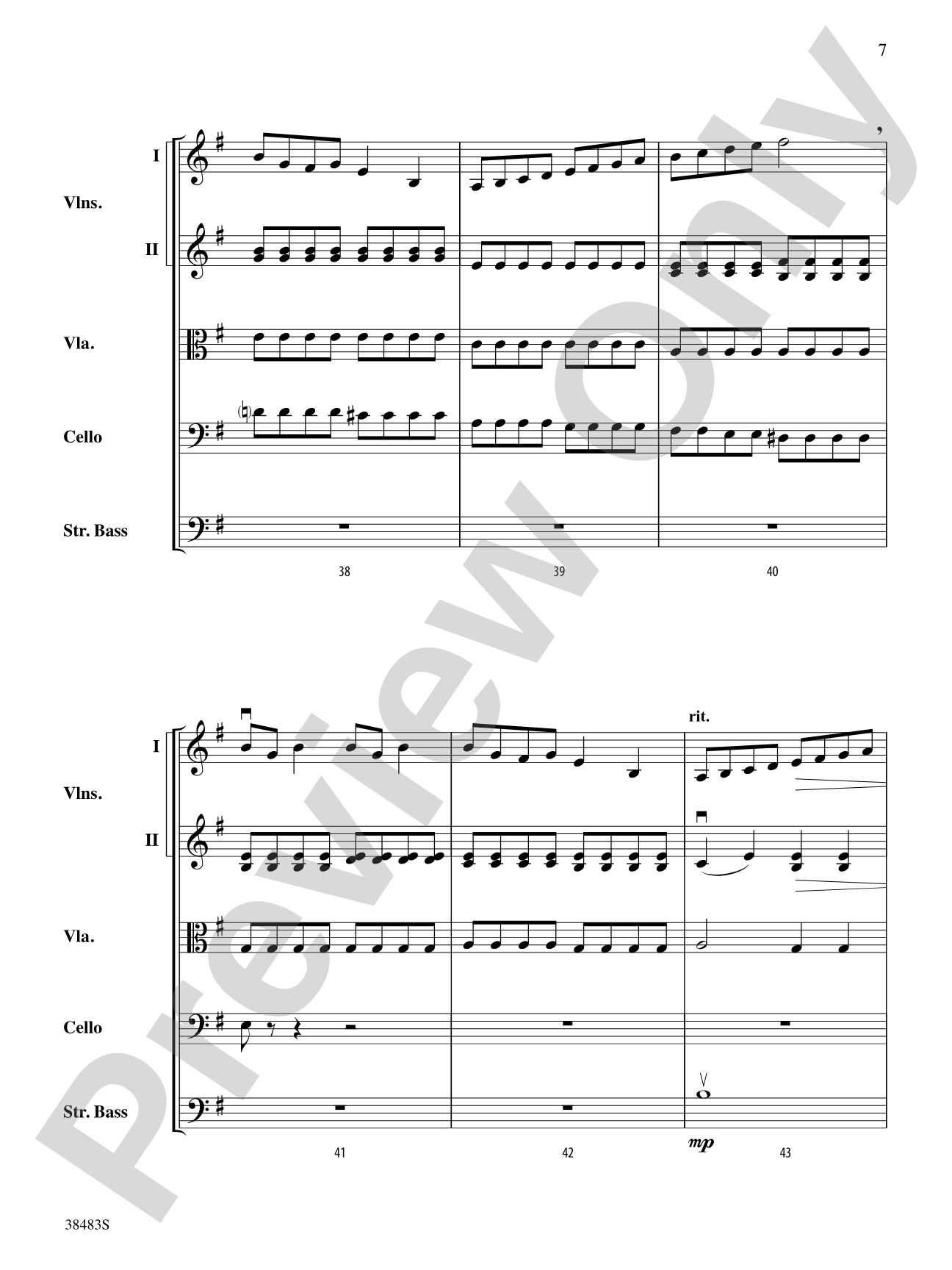 Sprites: String Orchestra Conductor Score & Parts