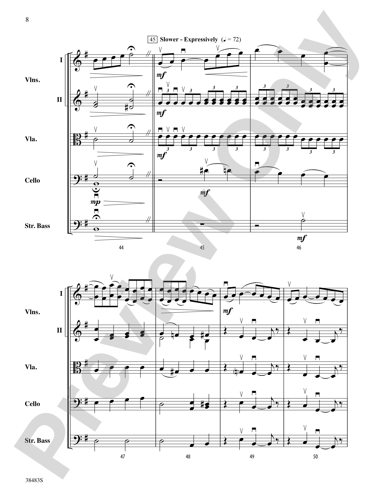 Sprites: String Orchestra Conductor Score & Parts