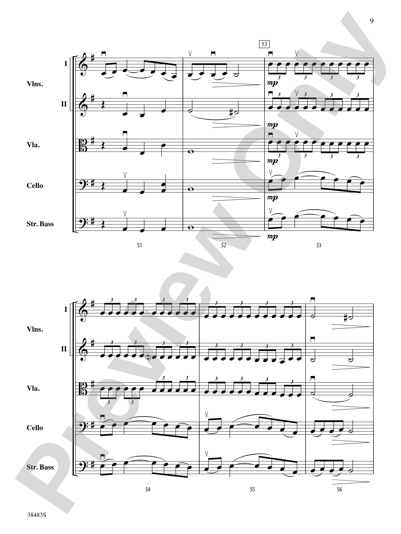 Sprites: String Orchestra Conductor Score & Parts