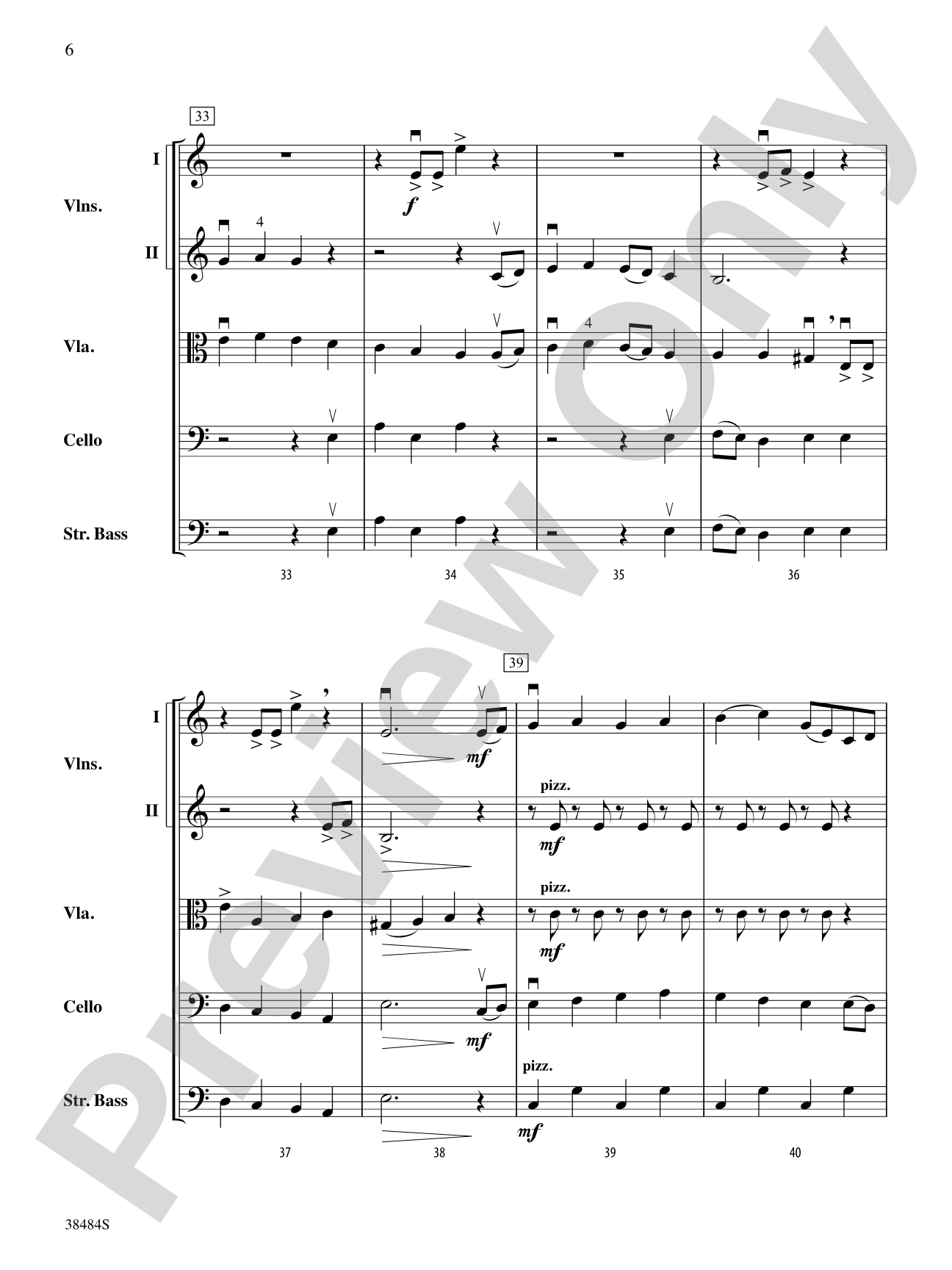 Penguin and Polar Bear March: String Orchestra Conductor Score & Parts