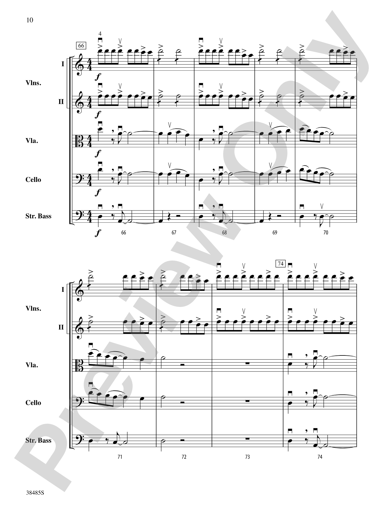 Elasticity: String Orchestra Conductor Score & Parts