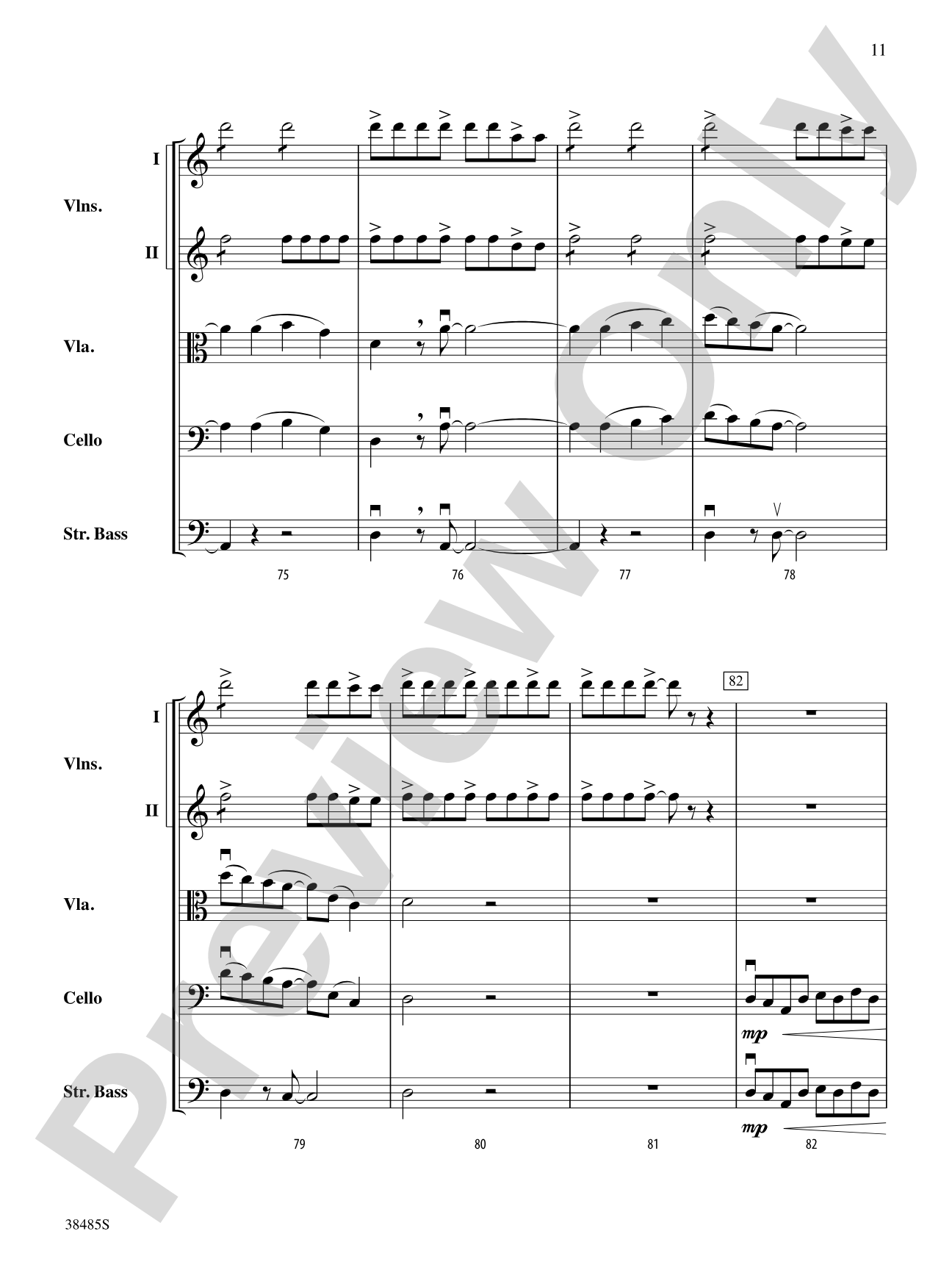 Elasticity: String Orchestra Conductor Score & Parts