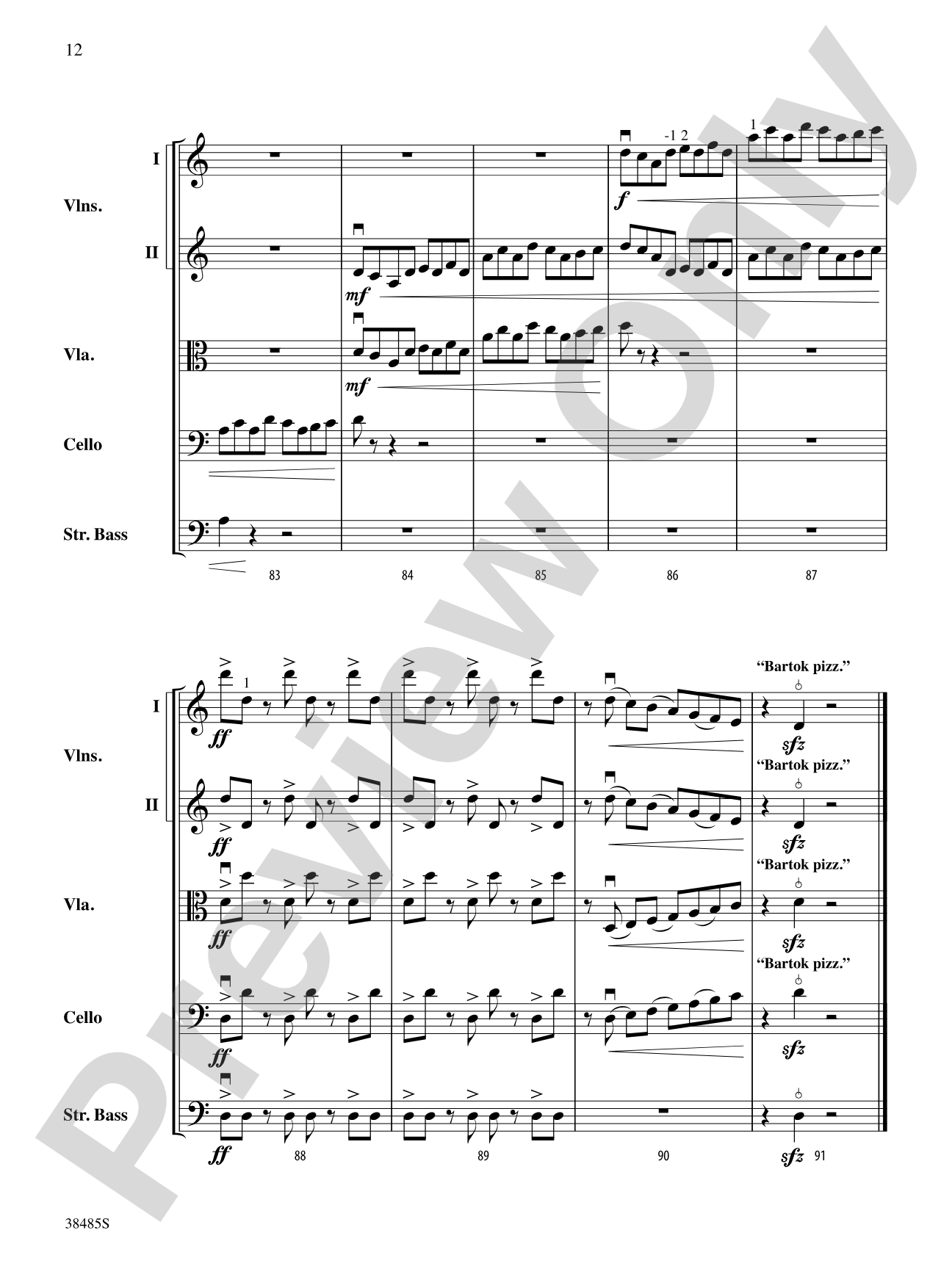 Elasticity: String Orchestra Conductor Score & Parts