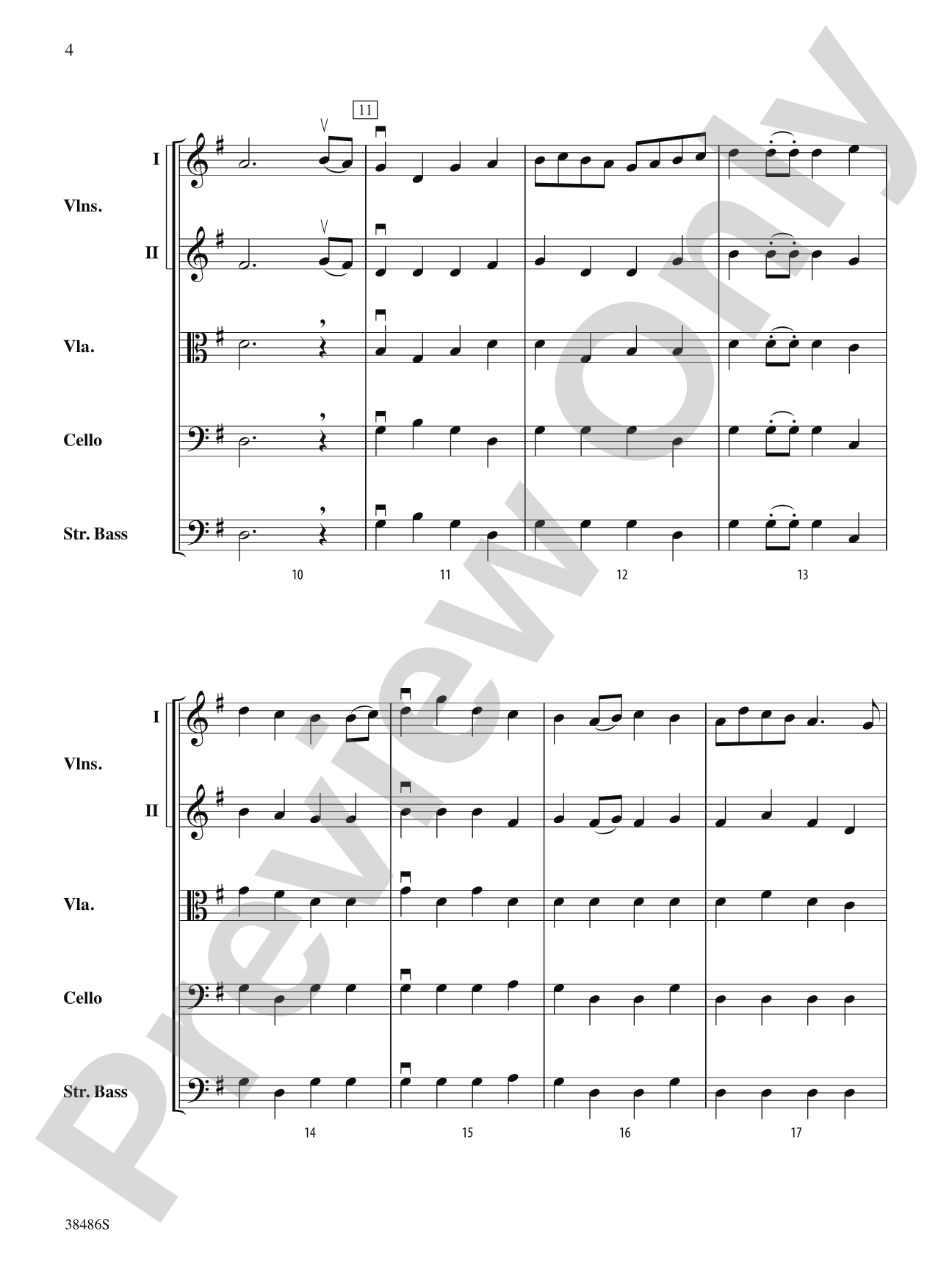 Baroque Fanfare: String Orchestra Conductor Score & Parts