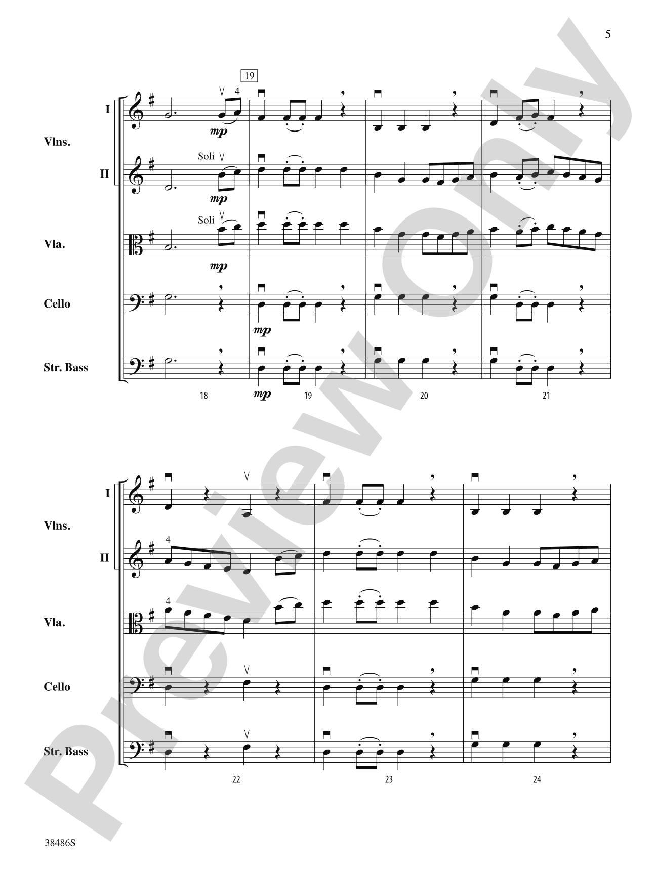 Baroque Fanfare: String Orchestra Conductor Score & Parts