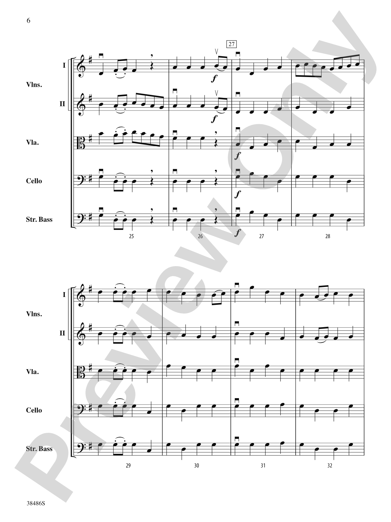 Baroque Fanfare: String Orchestra Conductor Score & Parts