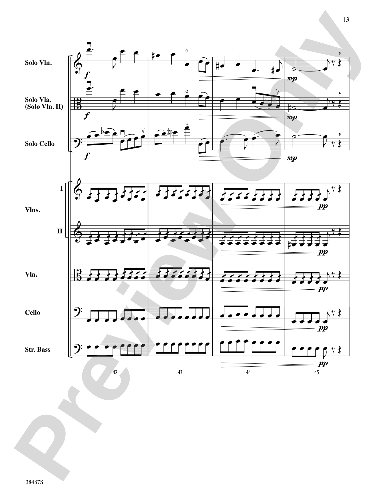 Rondo Concertante: String Orchestra Conductor Score & Parts