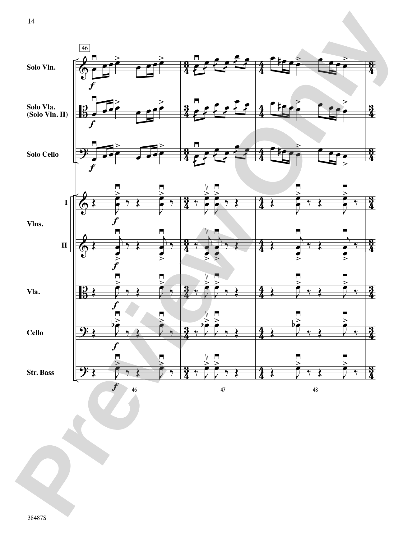 Rondo Concertante: String Orchestra Conductor Score & Parts
