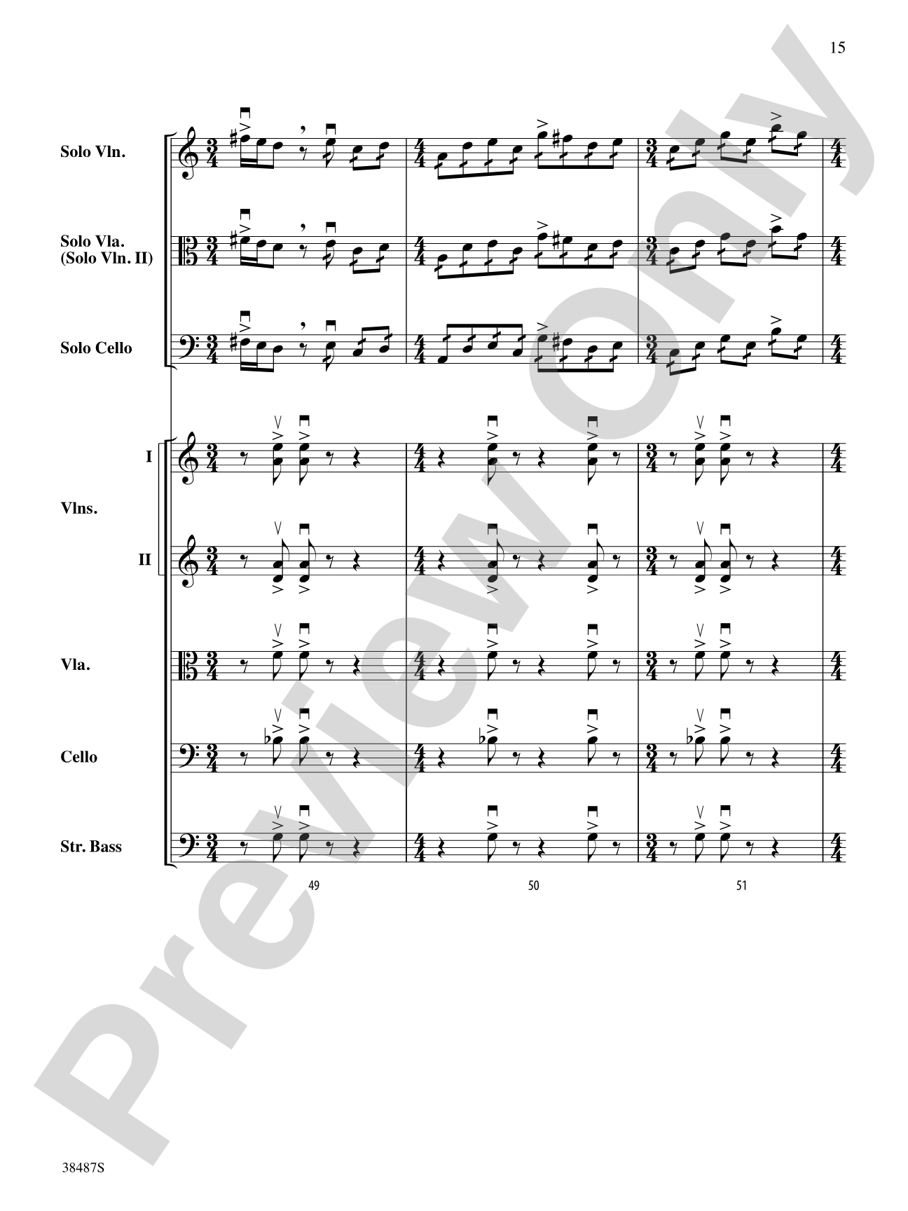 Rondo Concertante: String Orchestra Conductor Score & Parts