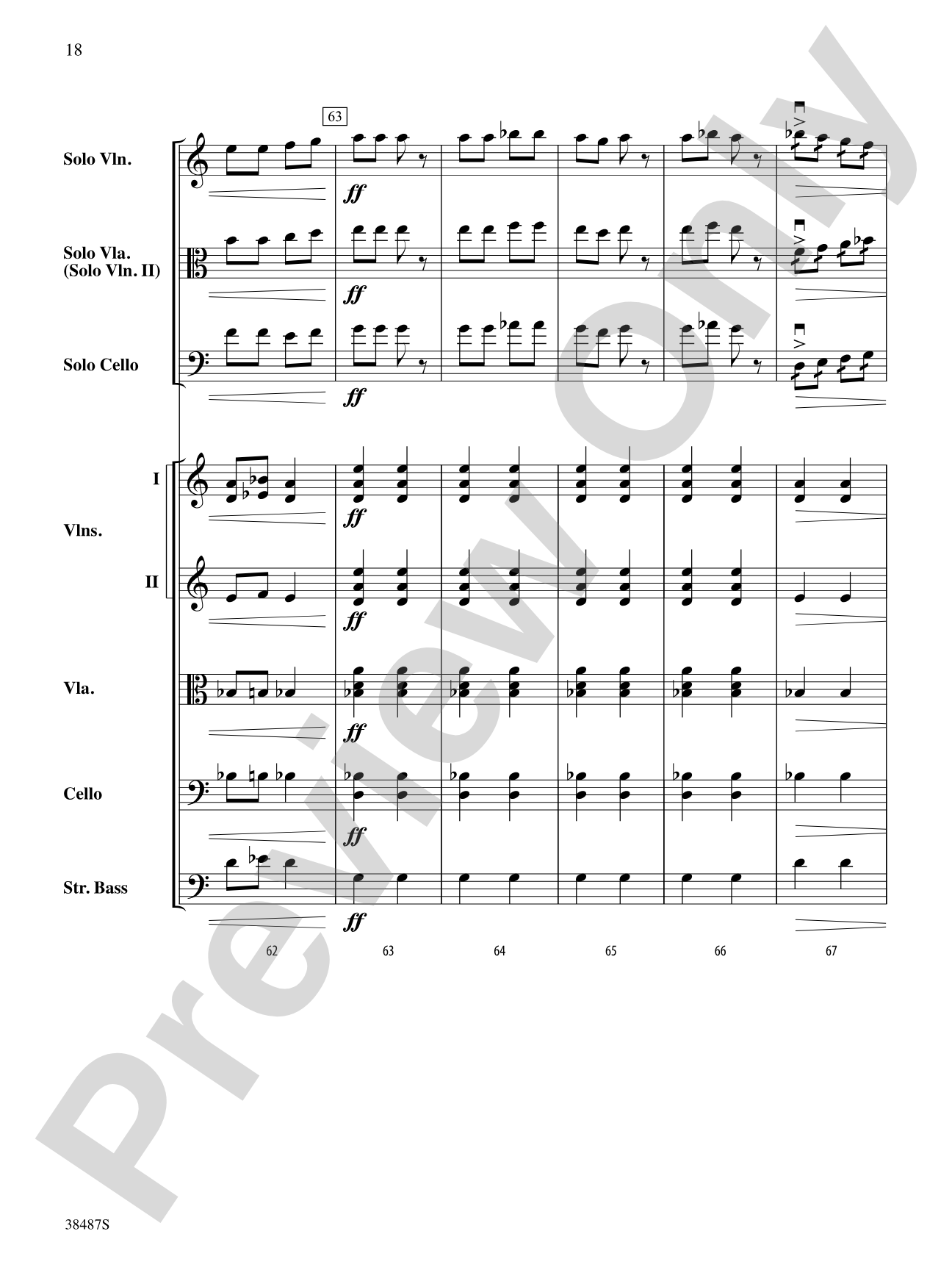 Rondo Concertante: String Orchestra Conductor Score & Parts