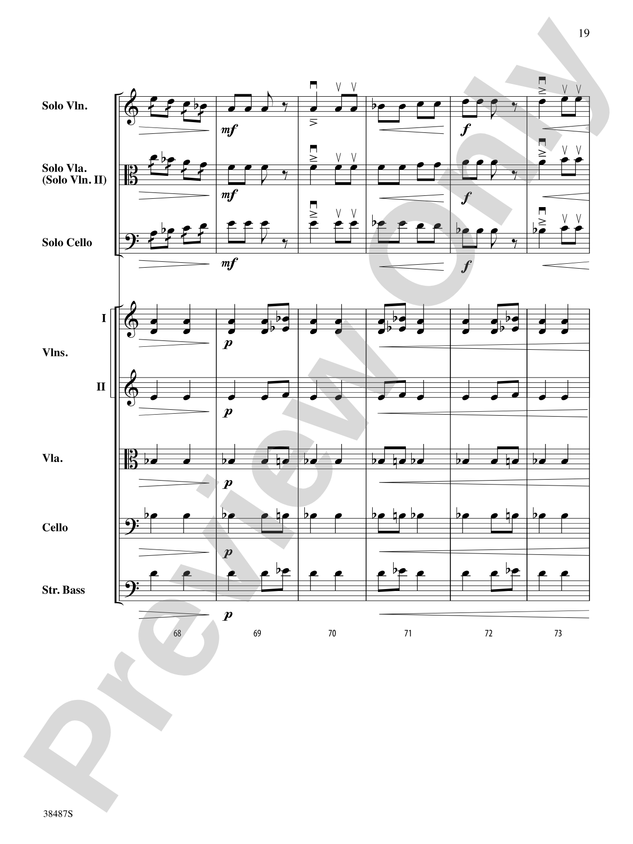 Rondo Concertante: String Orchestra Conductor Score & Parts